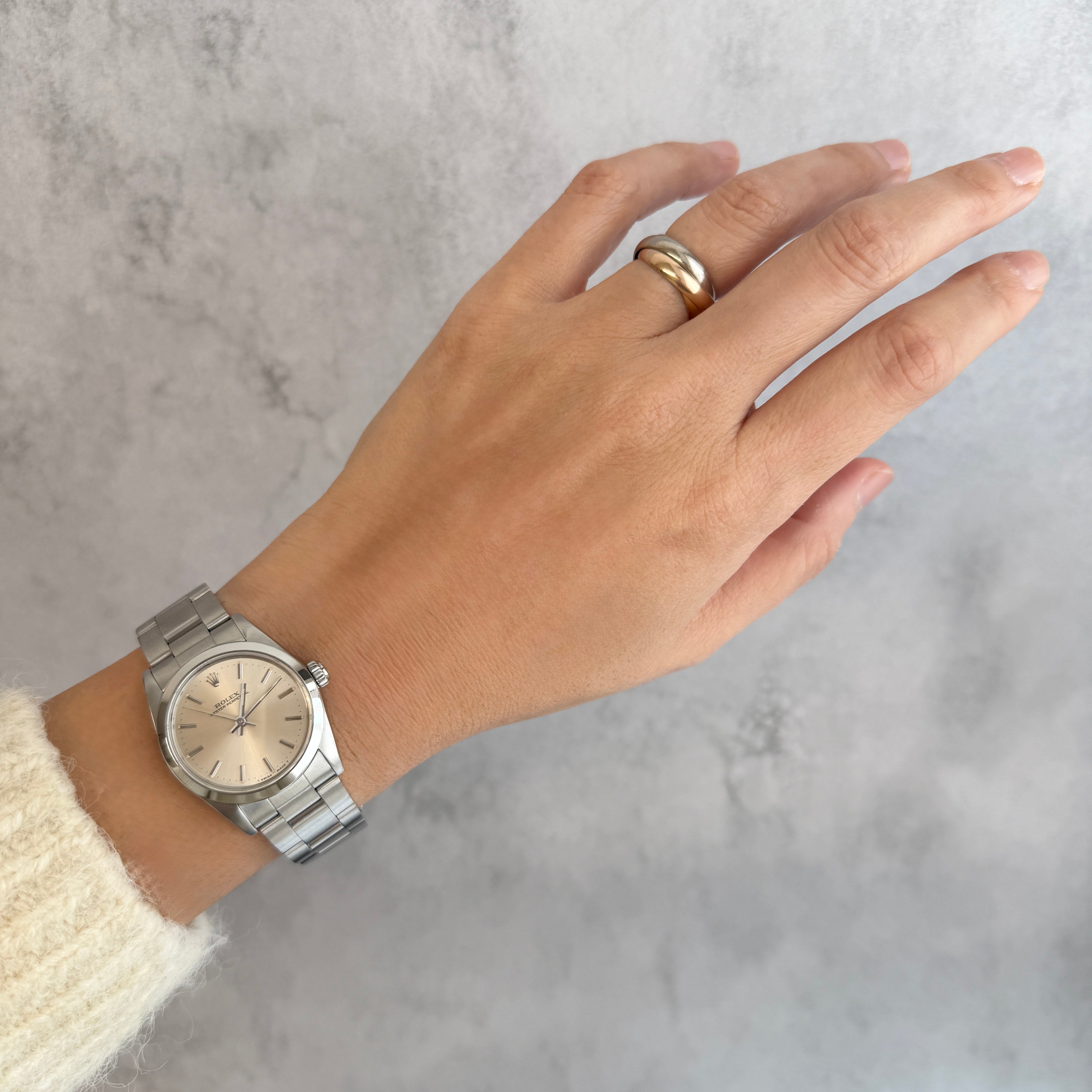 【ROLEX 】ロレックス オイスターパーペチュアル Ref.67480 Silver Boy's size 1987年製