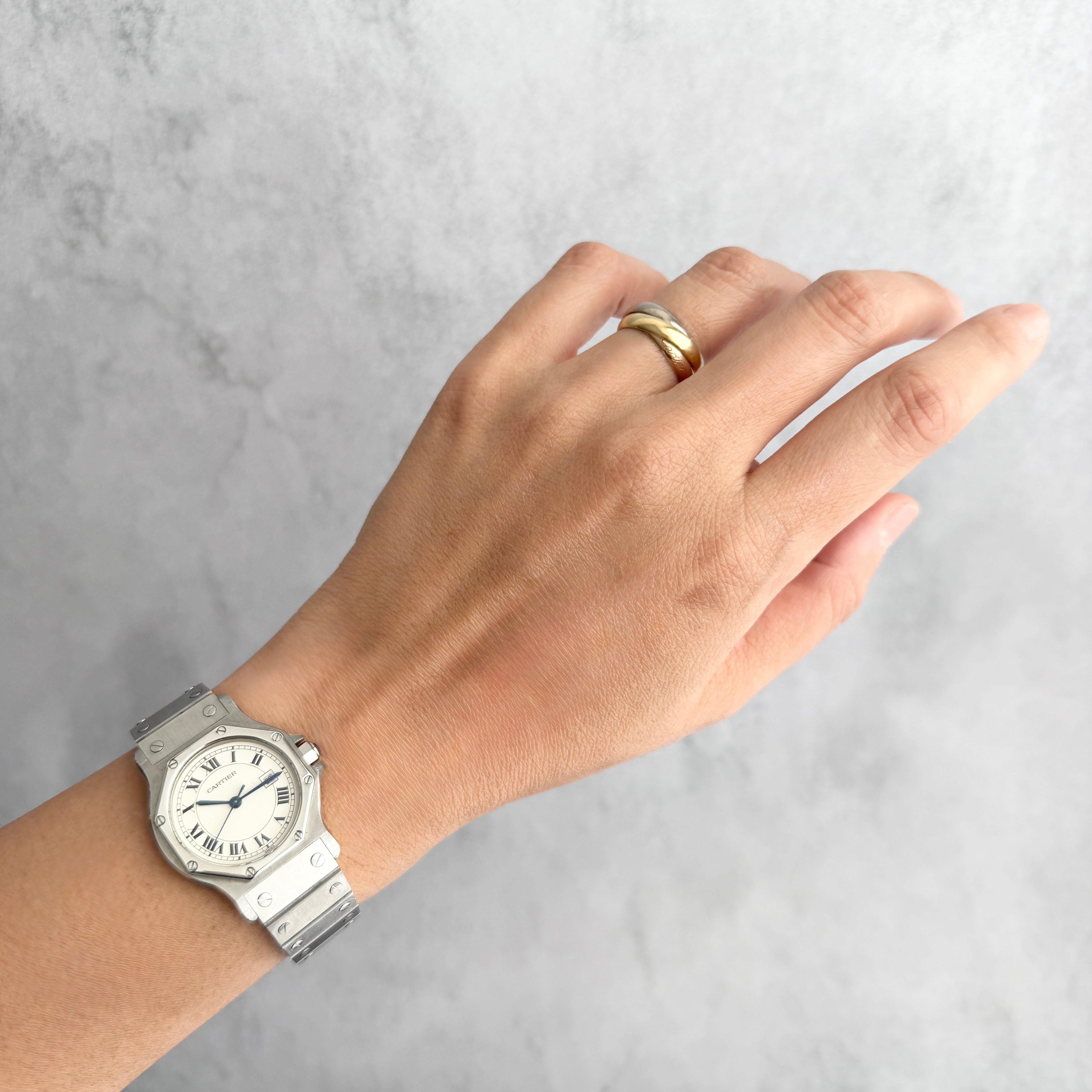 【Cartier】Cartier Santos Octagon LM Stainless Steel