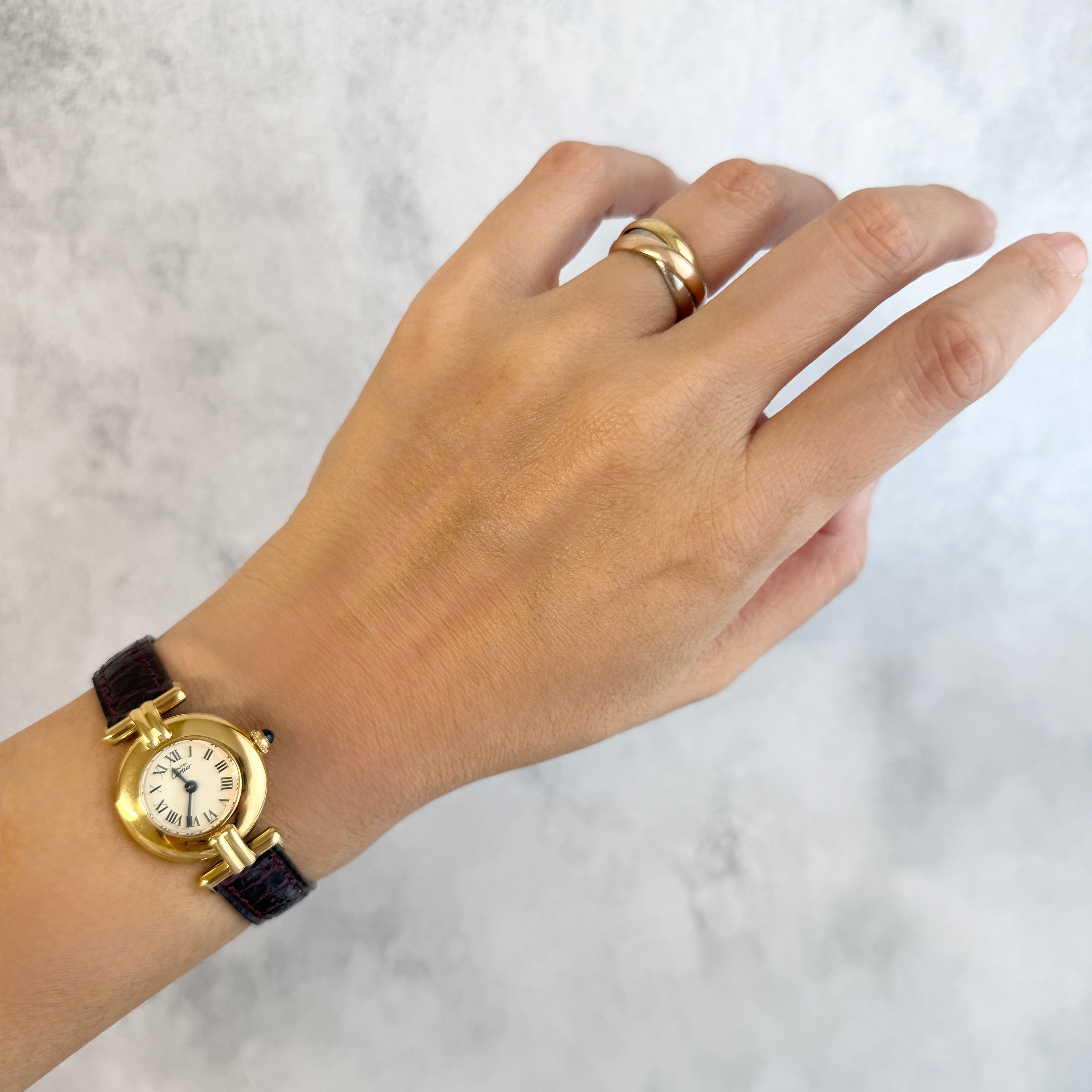 【Cartier】カルティエ マストコリゼ GP アイボリーローマ 付属品完備 デッドストック