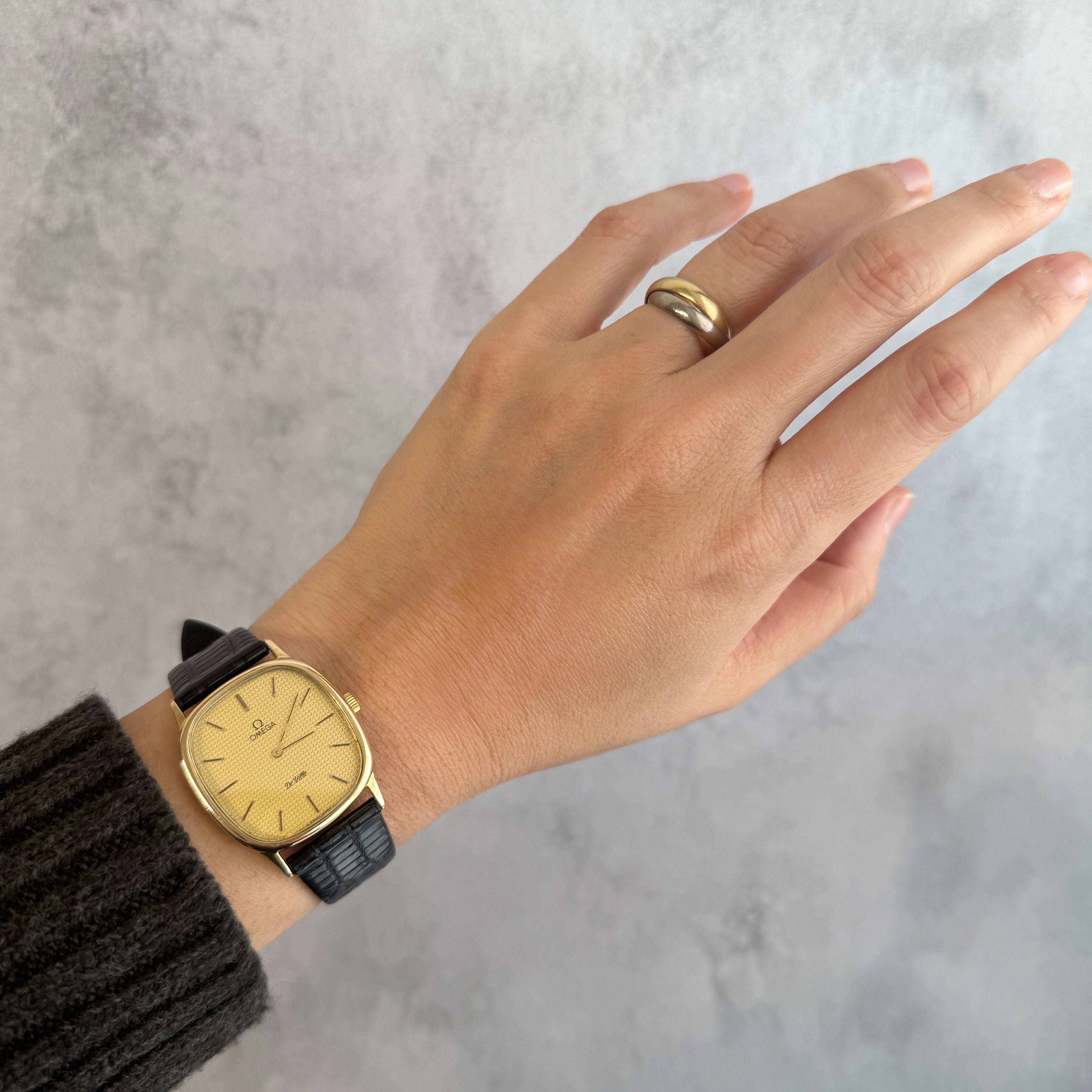 【OMEGA】オメガ デヴィル GP オーバルケース GOLD クルドパリ 純正尾錠付き