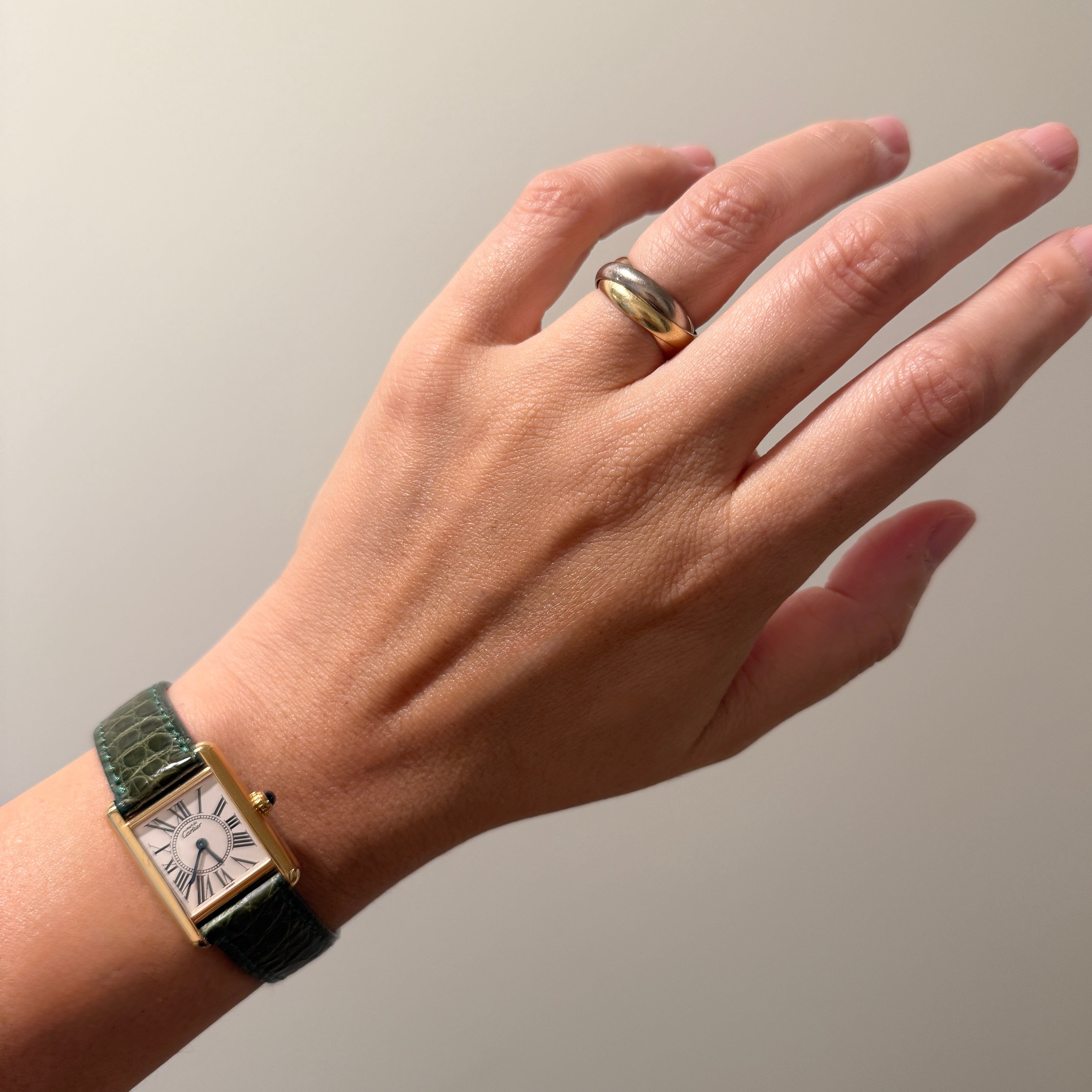 【Cartier】カルティエ マストタンク SMオパラン 純正Dバックル付き