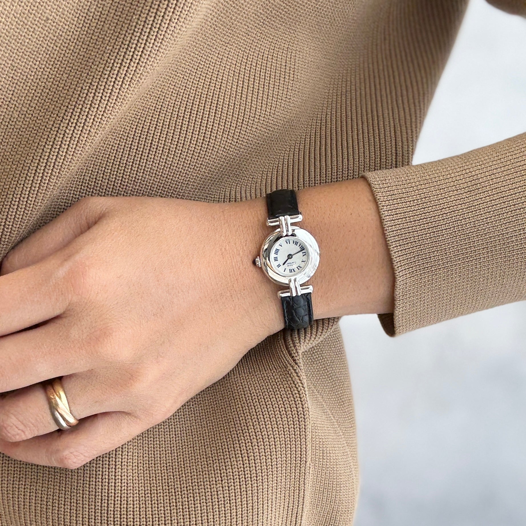 【Cartier】カルティエ マストコリゼ Silver  純正Dバックル付き