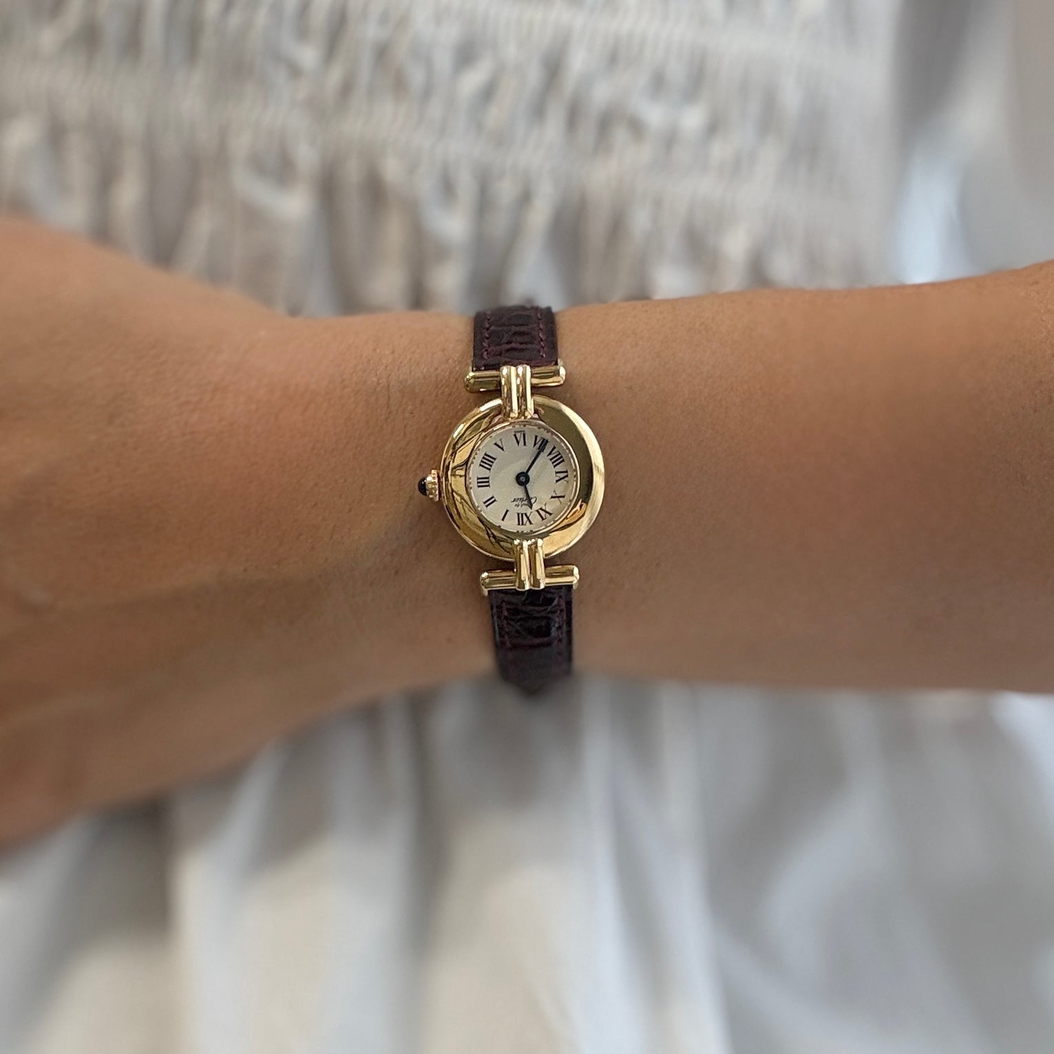 【Cartier】カルティエ マストコリゼ GP アイボリーローマ 付属品完備 デッドストック