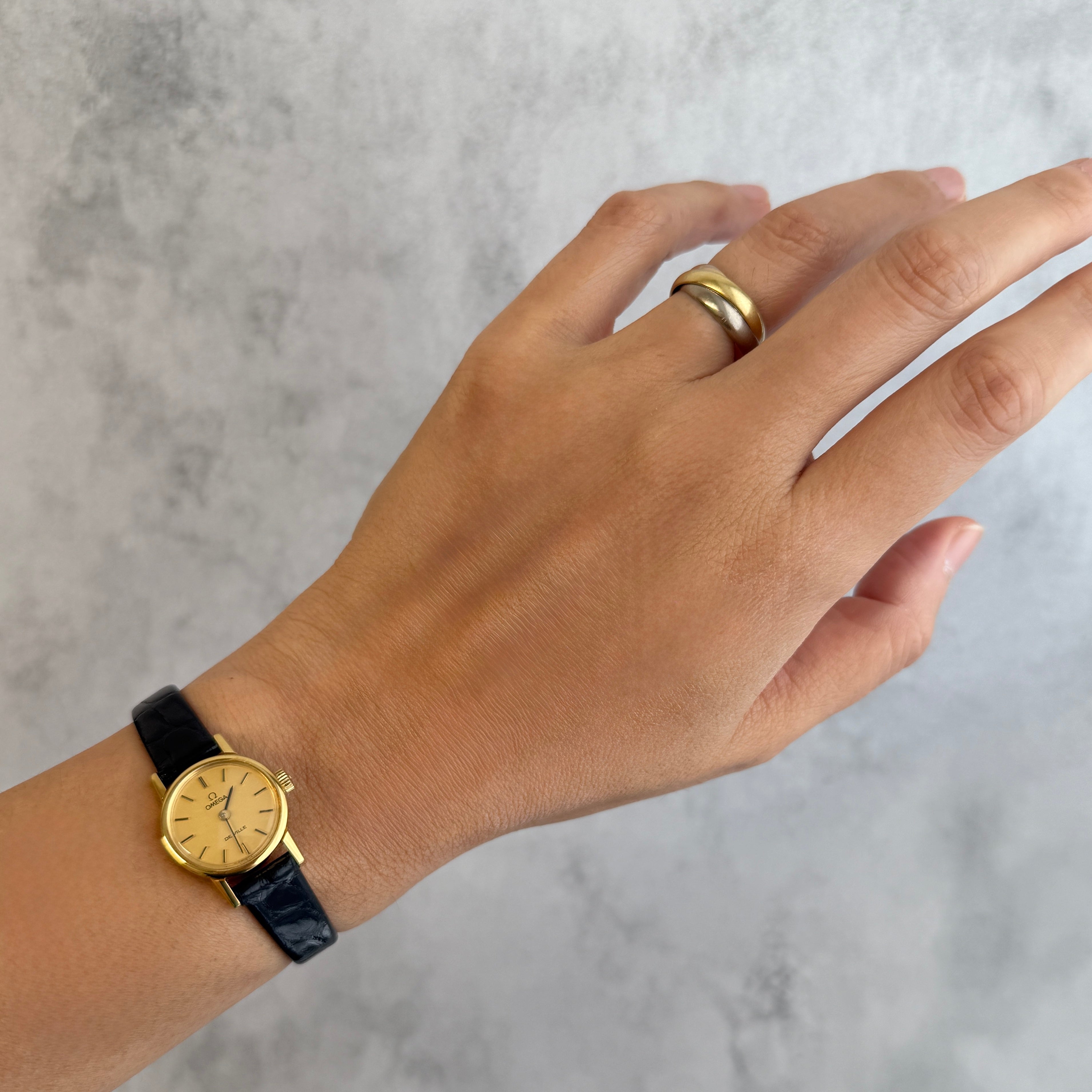 【OMEGA】オメガ デヴィル GP ラウンド Gold デッドストック