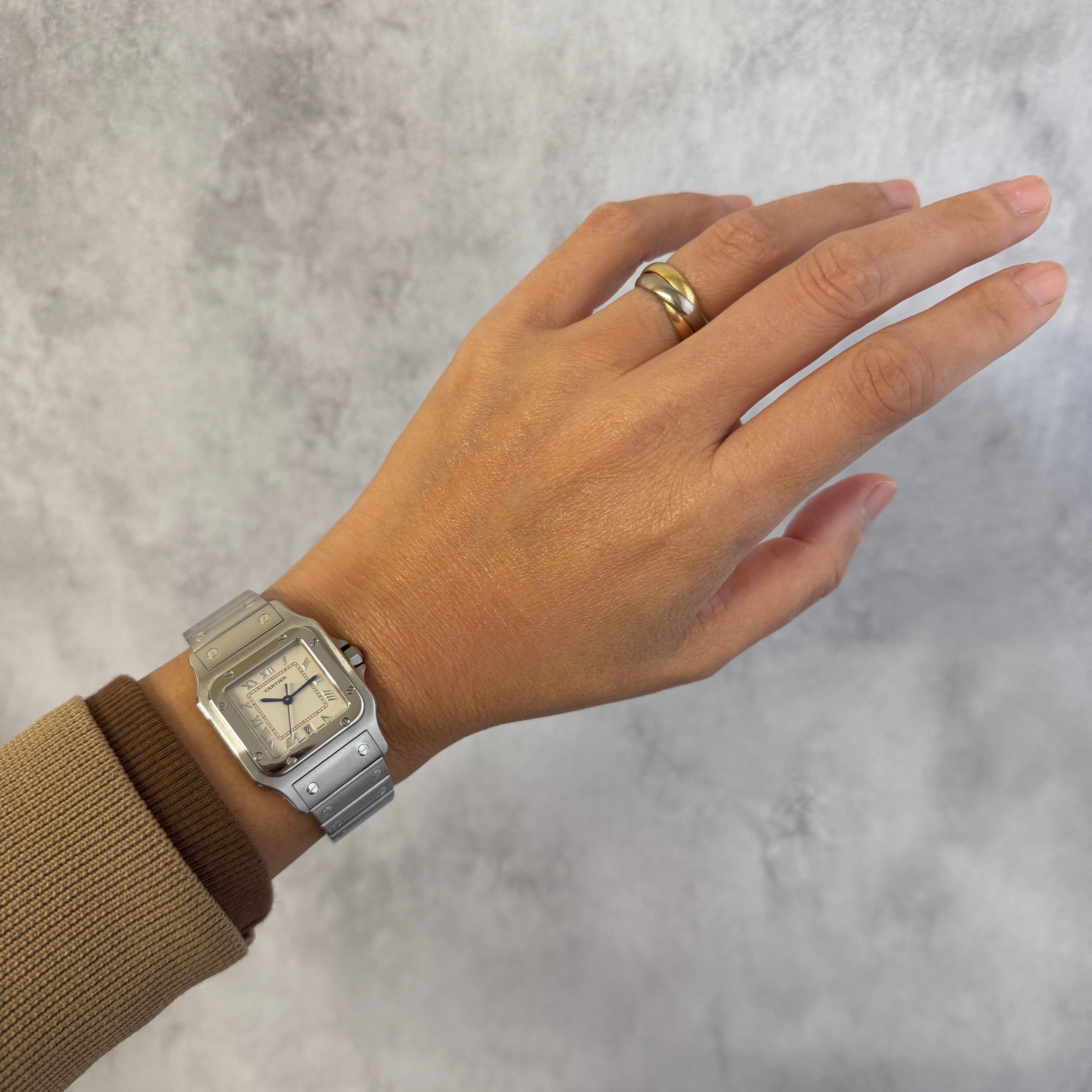 【Cartier】カルティエ サントスガルベLM アップライトローマ カルティエコンプリートサービス済み