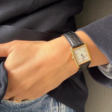 Cartier】カルティエ マストタンク LM飛びアラビア 付属品付き