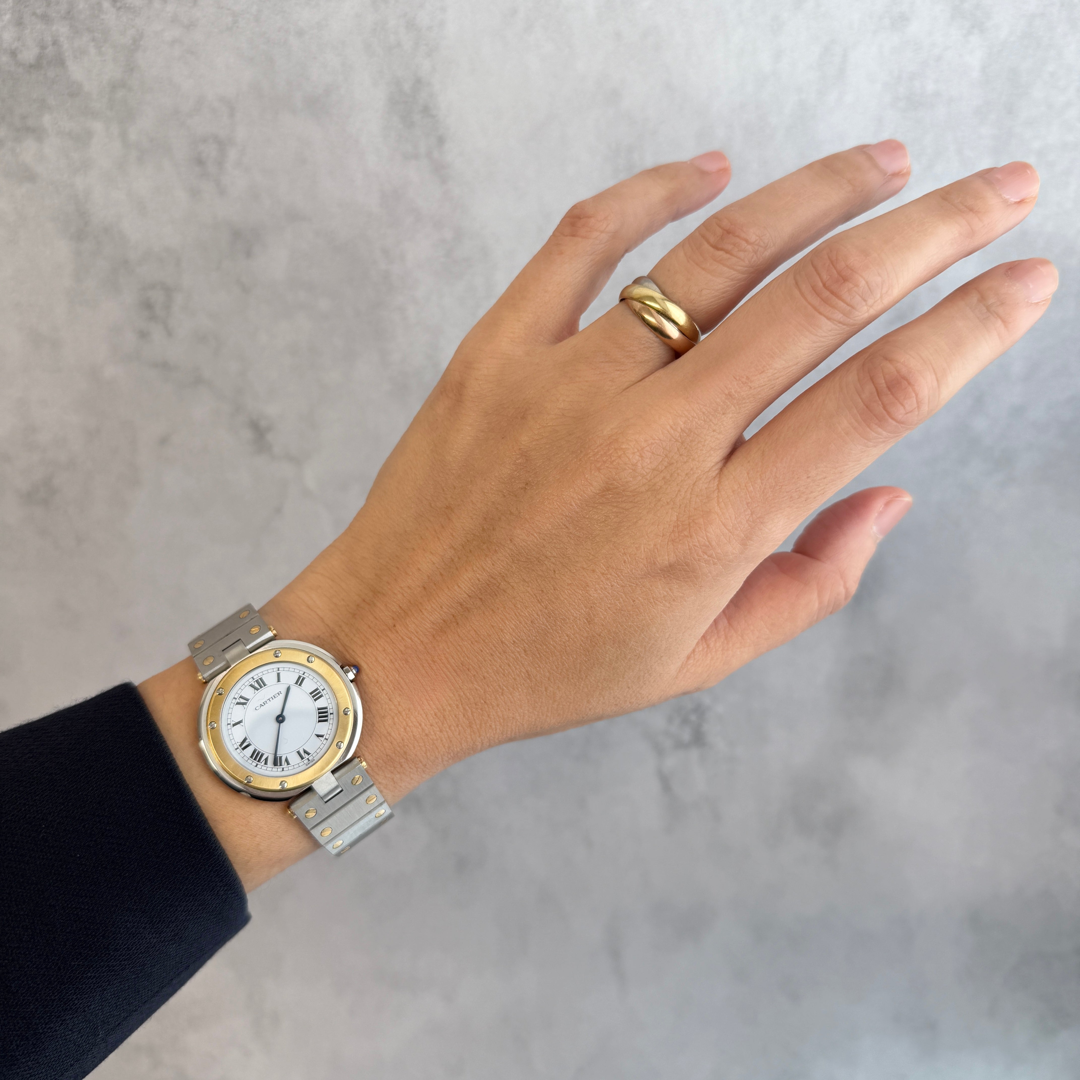 [Cartier] Cartier Santos Vendôme LM 18KYG x SS Cartier complete service completed