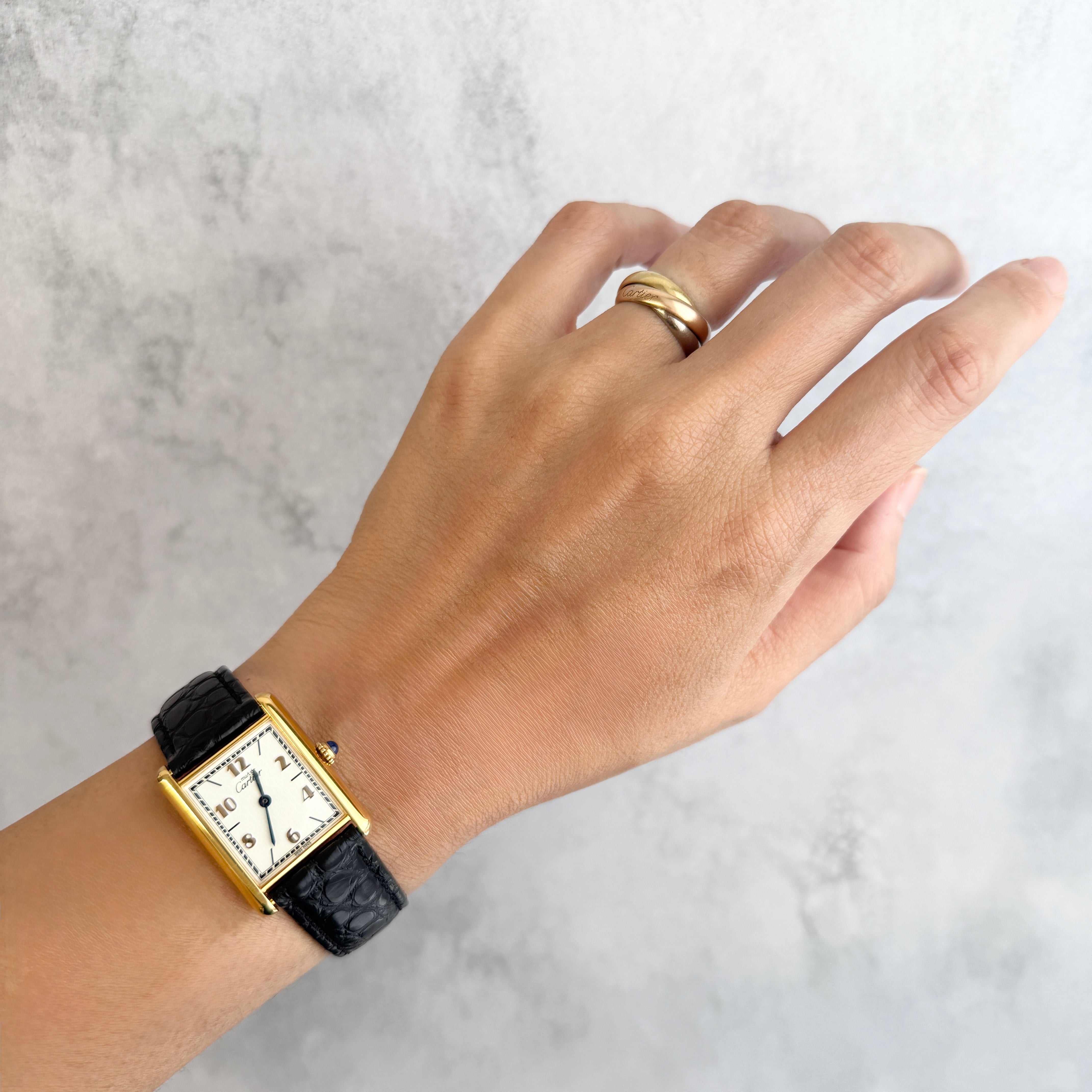【Cartier】カルティエ マストタンク LM 飛びローマ 付属品完備 カルティエコンプリートサービス済み