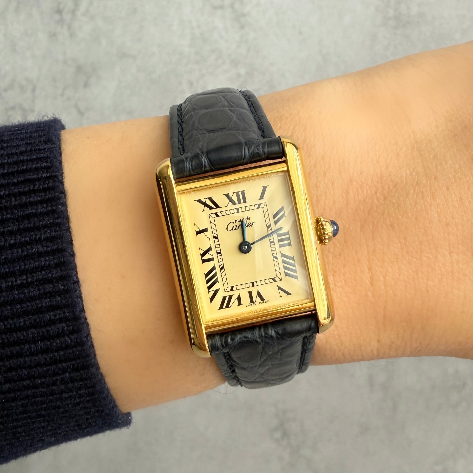 【Cartier】カルティエ マストタンク SM 後期型アイボリーローマ