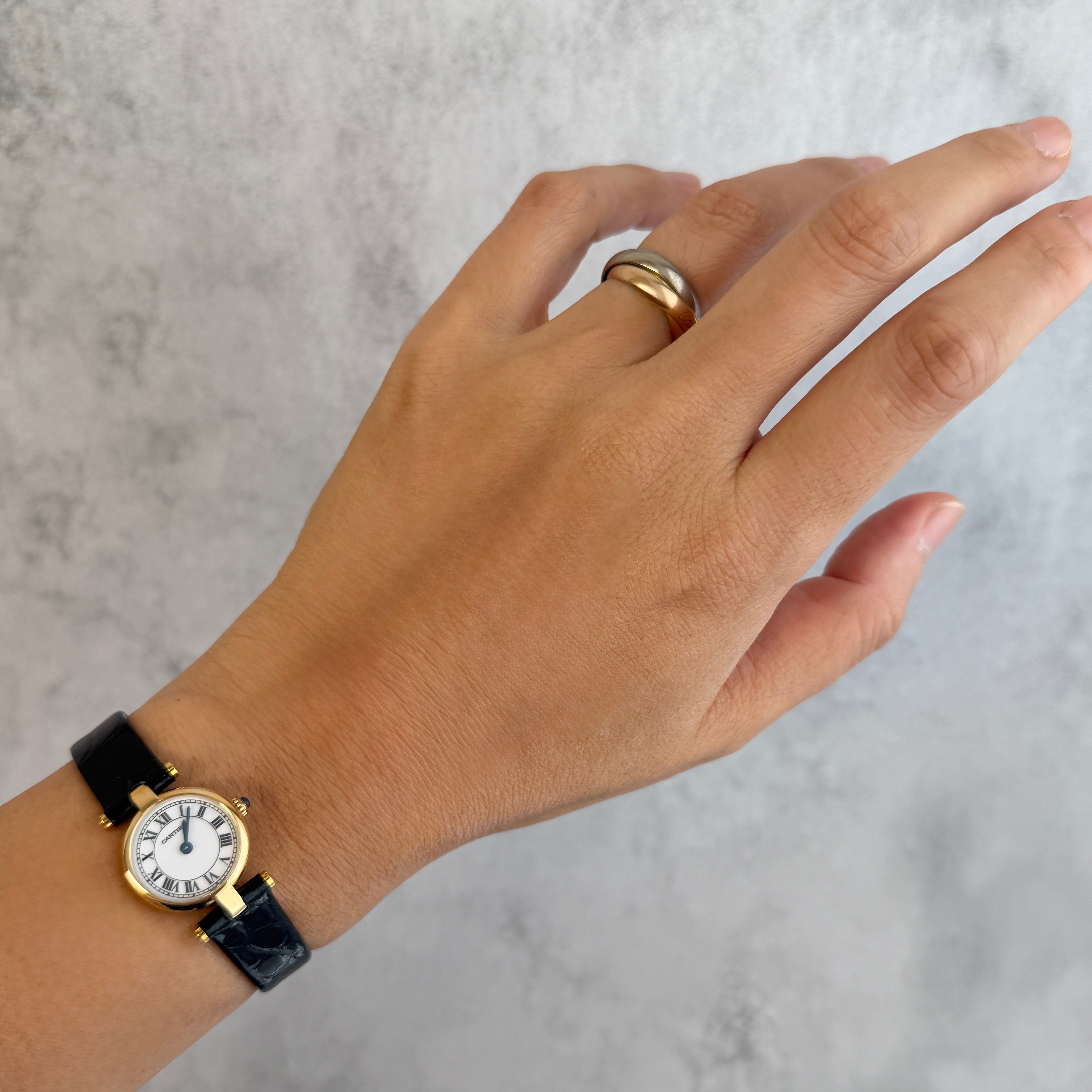 [Cartier] Cartier Mini Vendome 18KYG with genuine gold-plated buckle