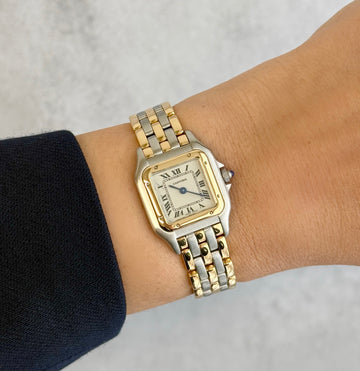 Cartier】カルティエ パンテールSM 3ロウ 18KYG×SS カルティエ Cartier】カルティエ パンテールSM 3ロウ 18KYG×SS カルティエ