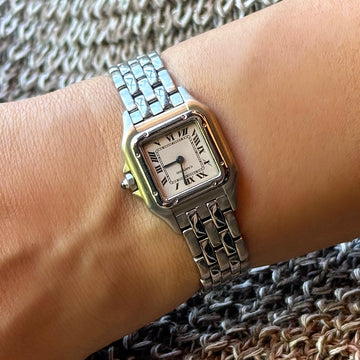 カルティエパンテールSM カルティエ パンテール SM スチール製 Ref. 1320、箱と書類付き