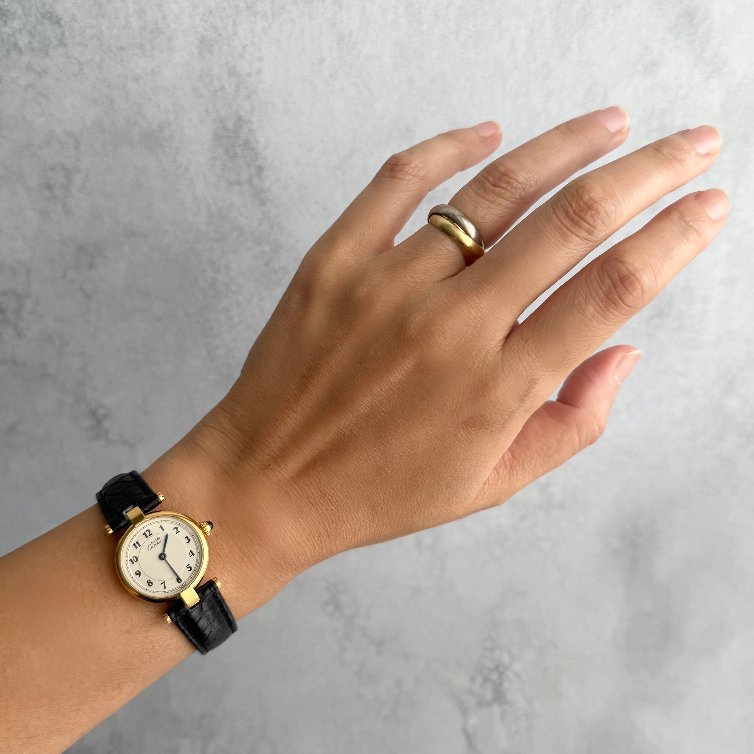 【Cartier】カルティエ マストヴァンドームSM アラビア 純正Dバックル付き