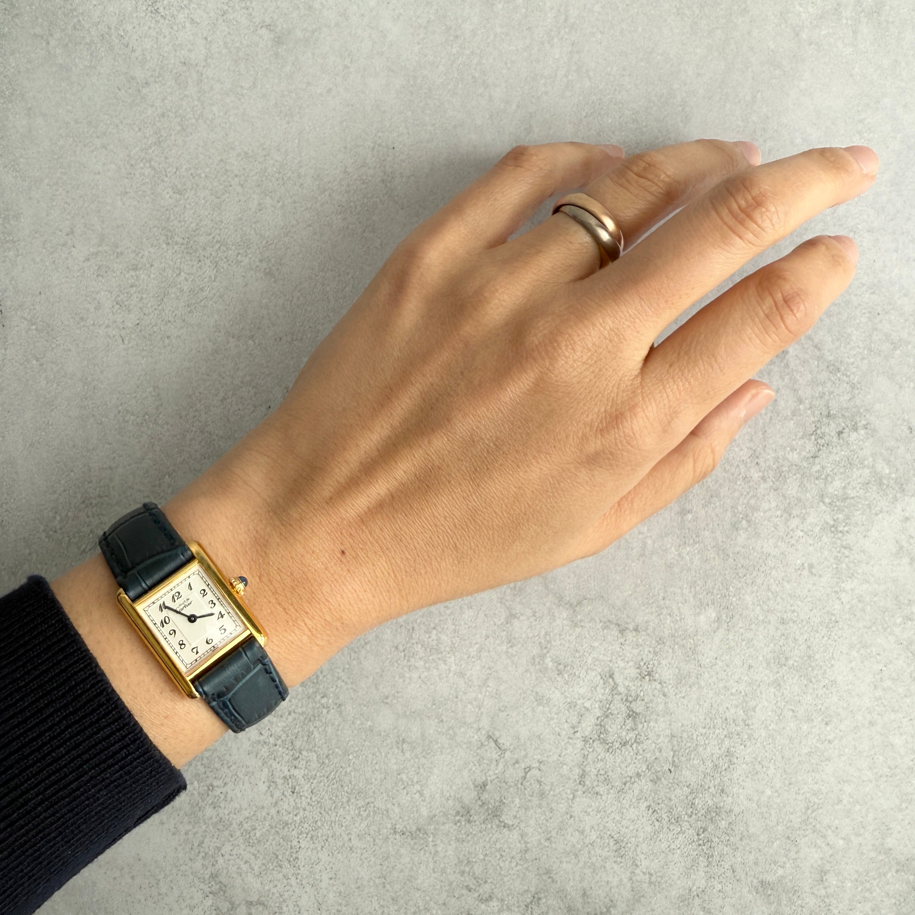 【Cartier】カルティエ マストタンクSM アラビア 国際保証書付き