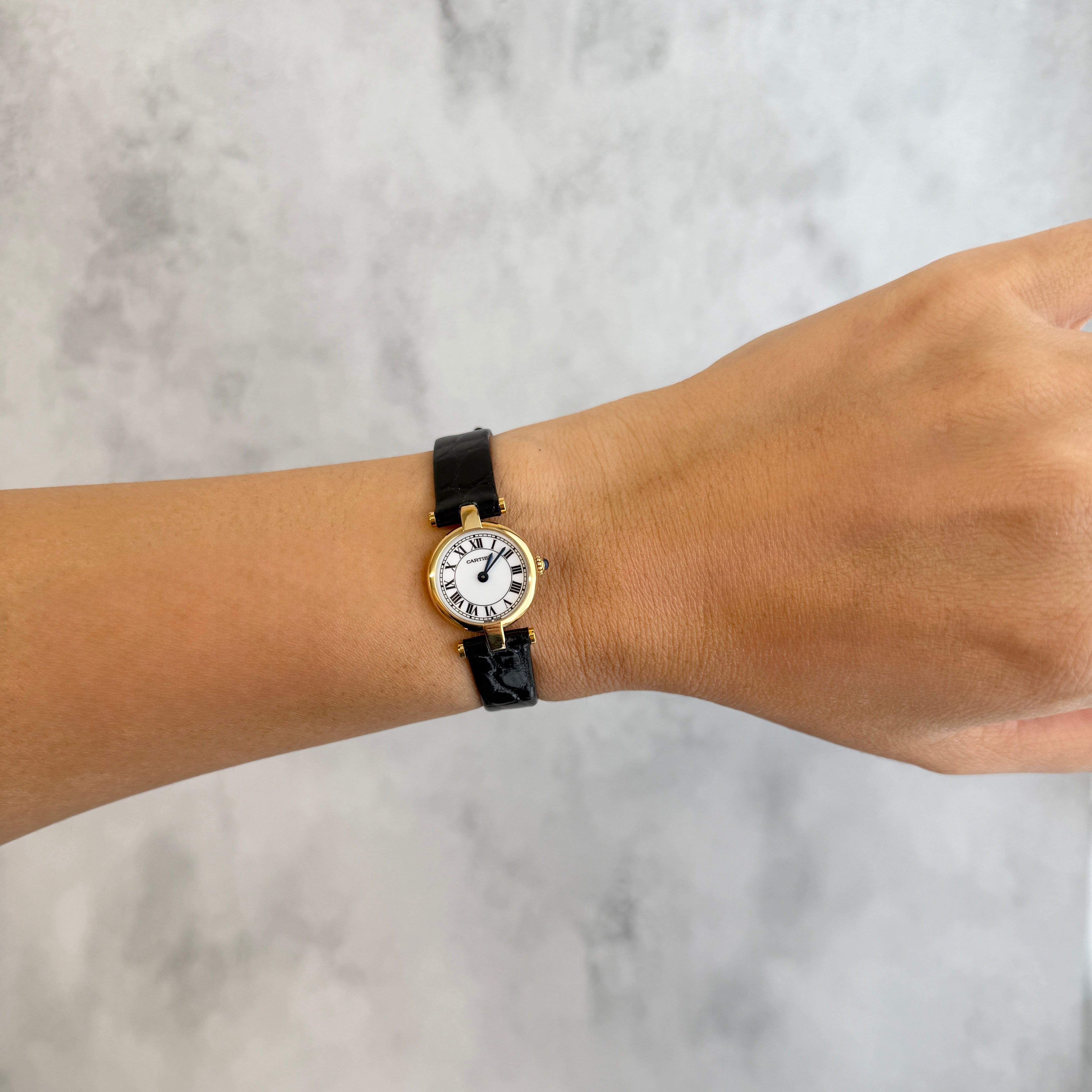 [Cartier] Cartier Mini Vendome 18KYG with genuine gold-plated buckle