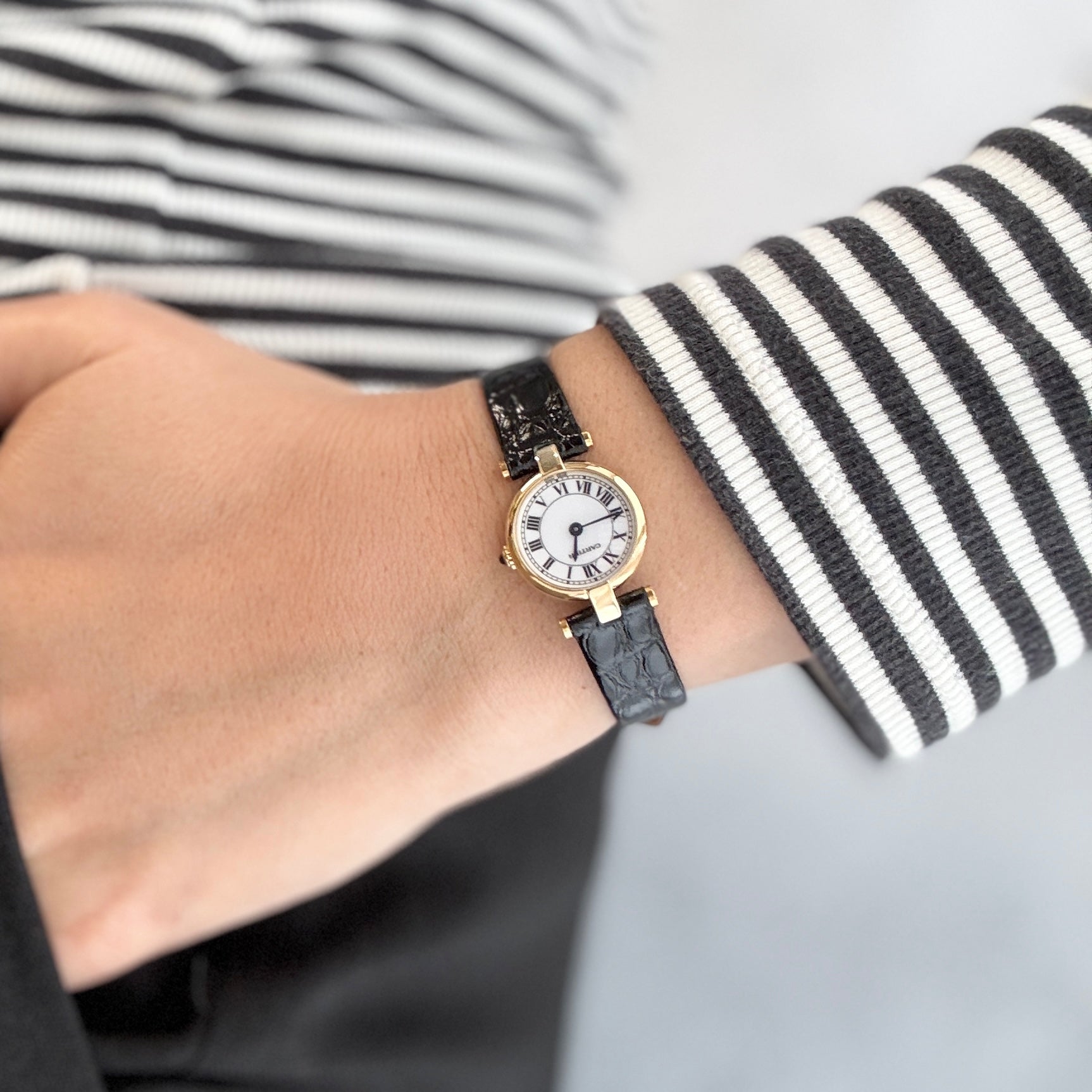 【Cartier】カルティエ ミニヴァンドーム18KYG 純正18KYG尾錠付き カルティエコンプリートサービス済み