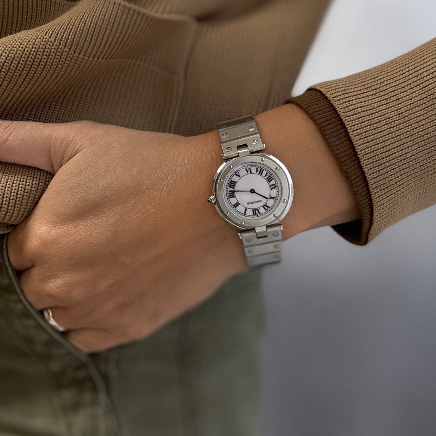 [Cartier] Cartier Santos Vendôme LM Stainless Steel Cartier Complete Service