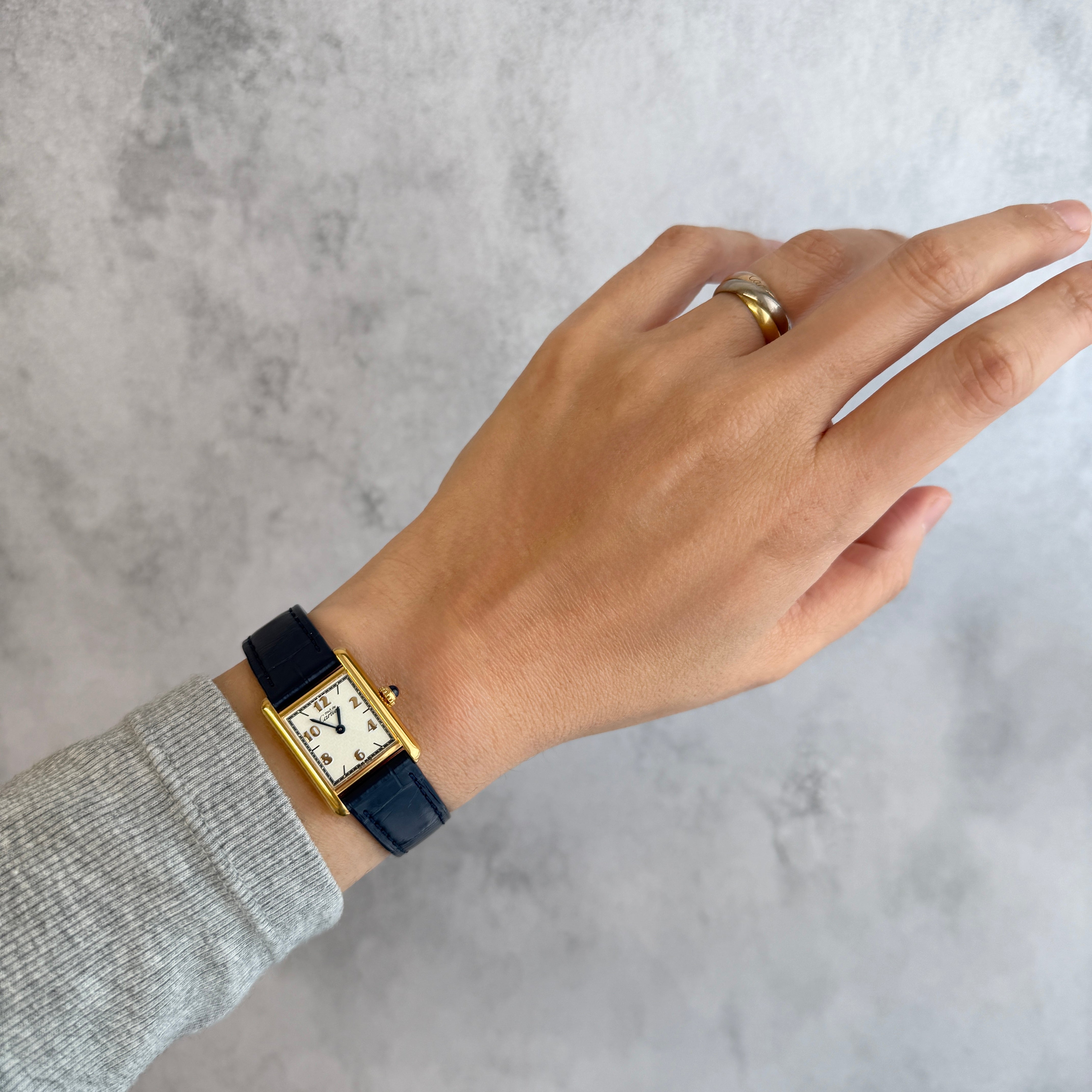 【Cartier】カルティエ マストタンク SM 飛びアラビア 付属品完備 カルティエコンプリートサービス済み