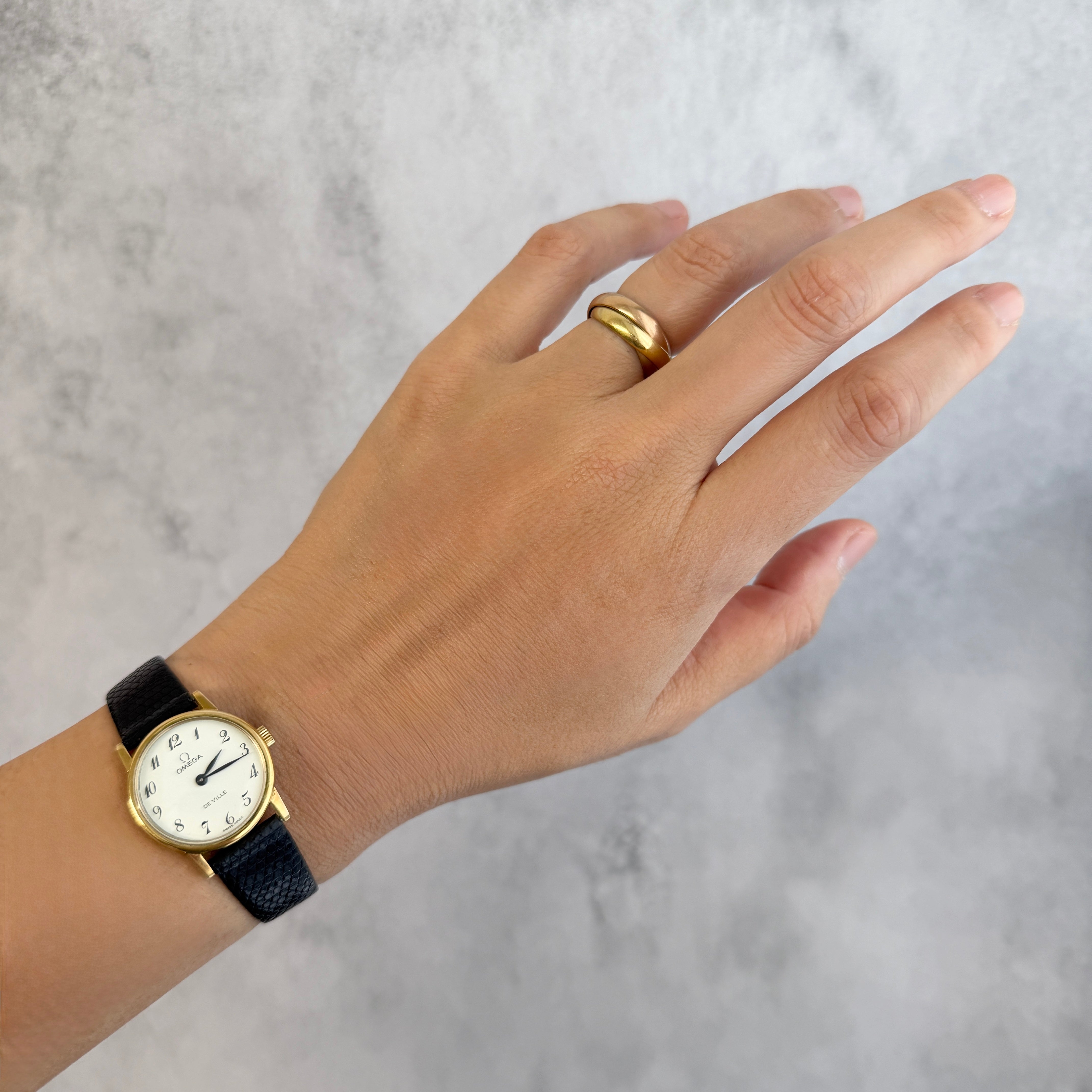 【OMEGA】オメガ デヴィル GP ラウンド White Arabic デッドストック