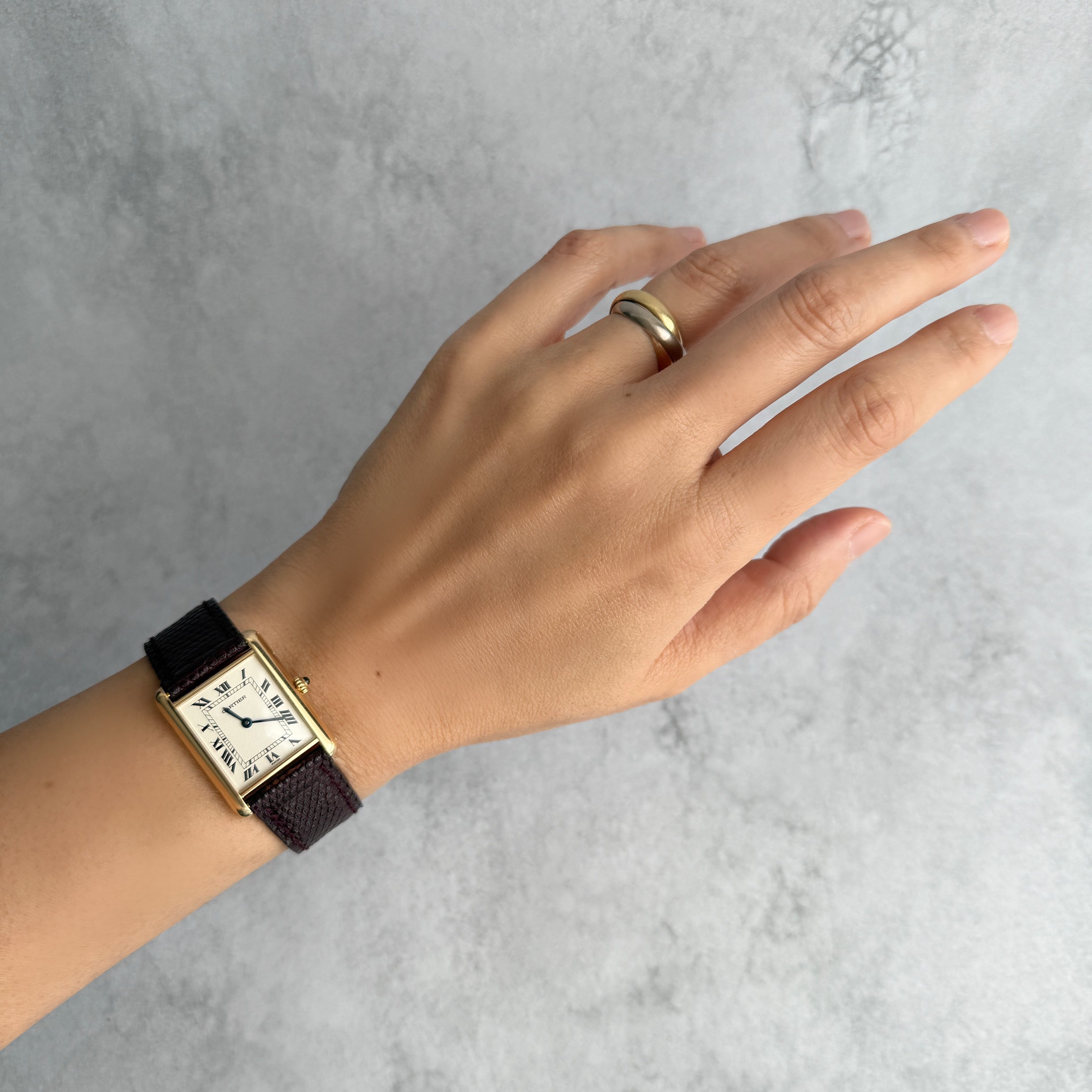 Cartier】カルティエ タンクルイカルティエLM 18KYGクォーツ
