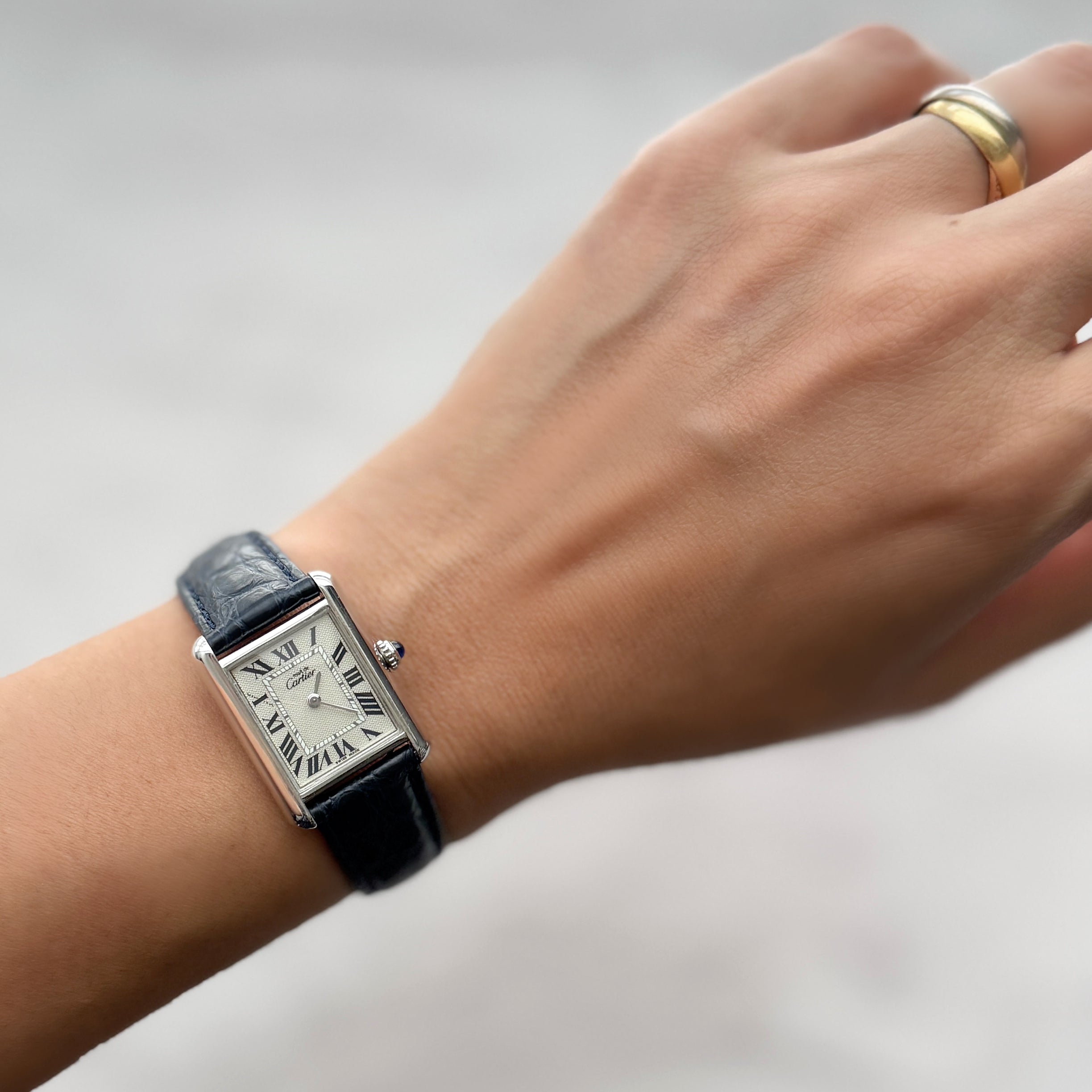 【Cartier】カルティエ マストタンクSM 後期型 2000年クリスマス限定 純正Dバックル付き