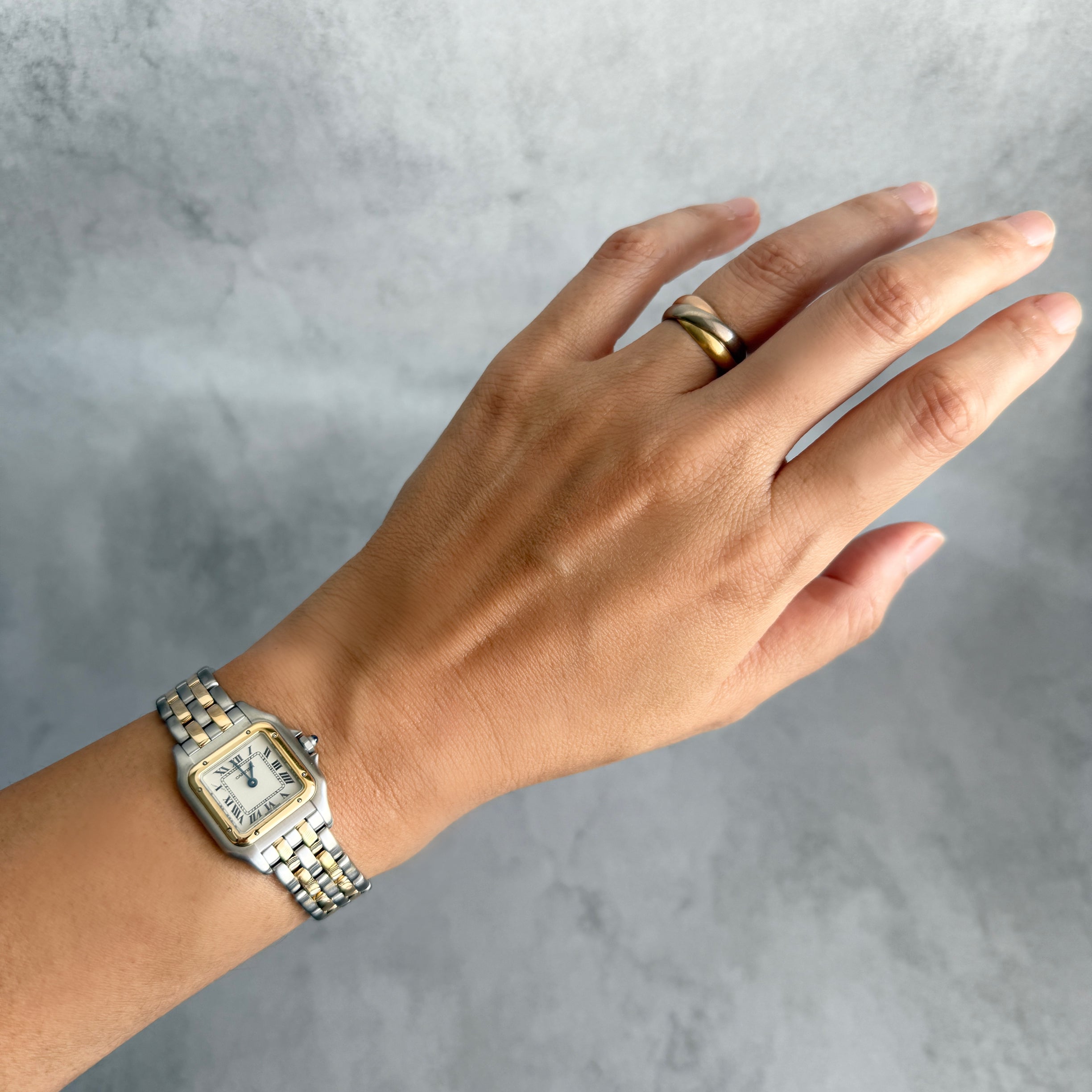 [Cartier] Cartier Panthère SM 2-Row 18K Yellow Gold x Stainless Steel. Complete Cartier Service.