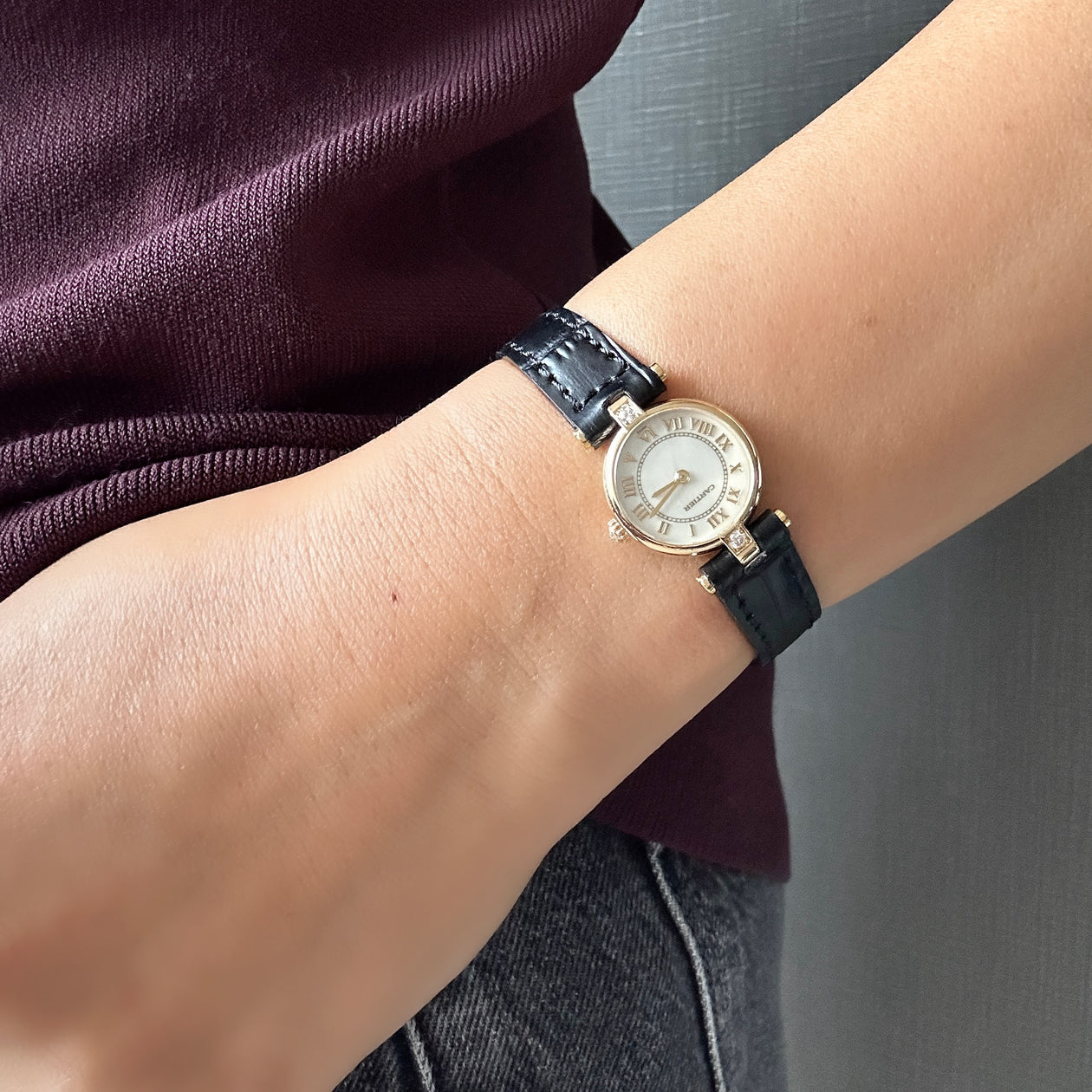 Cartier】カルティエ ミニヴァンドーム 18KYG 純正18金製Dバックル付き Cartier】カルティエ ミニヴァンドーム 18KYG 純正18金製Dバックル付き