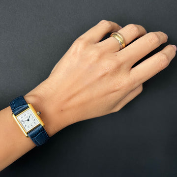 Cartier】カルティエ マストタンクSM アラビア 純正尾錠付き Cartier】カルティエ マストタンクSM アラビア 純正尾錠付き