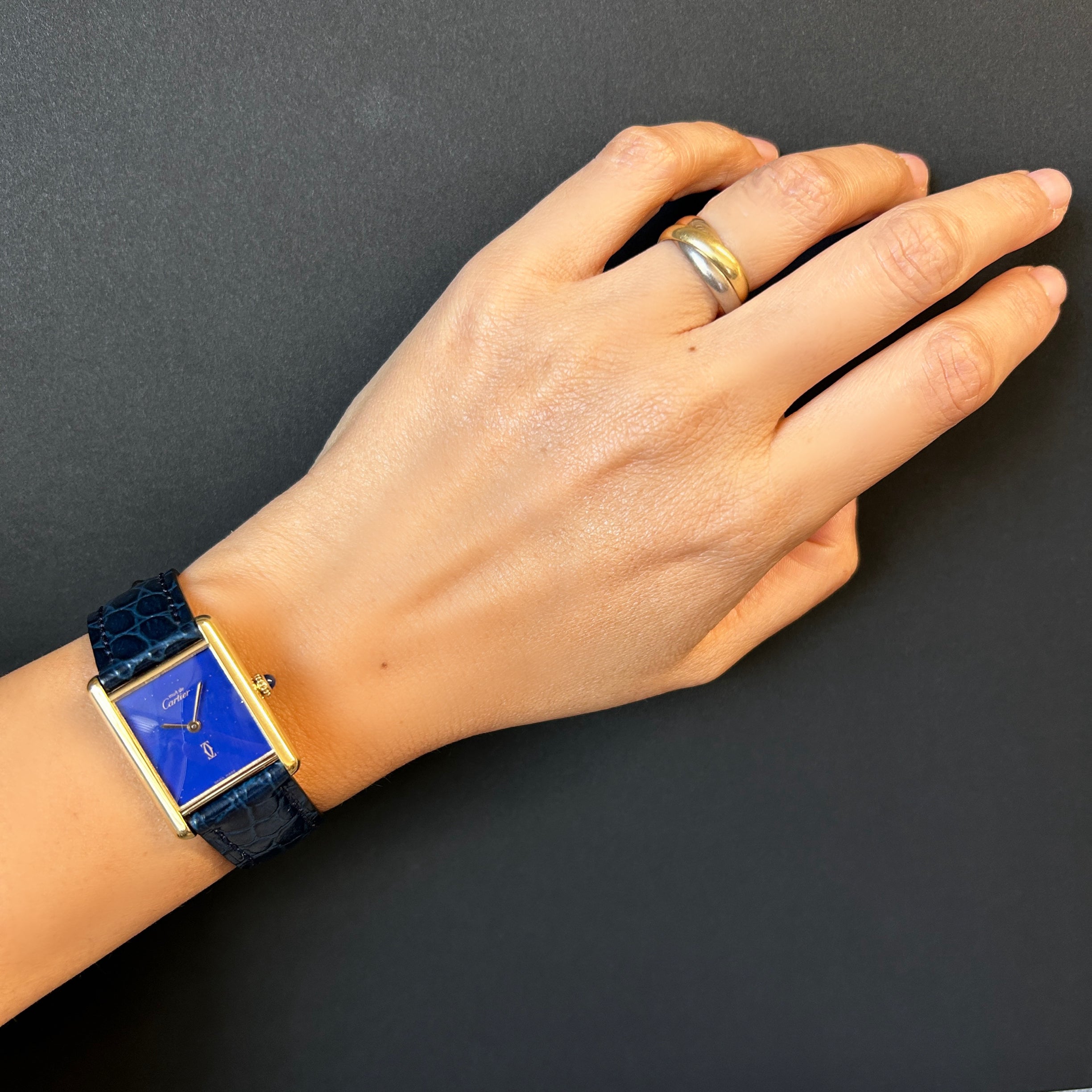 [Cartier] Cartier Must Tank LM Lapis Lazuli with lifetime warranty