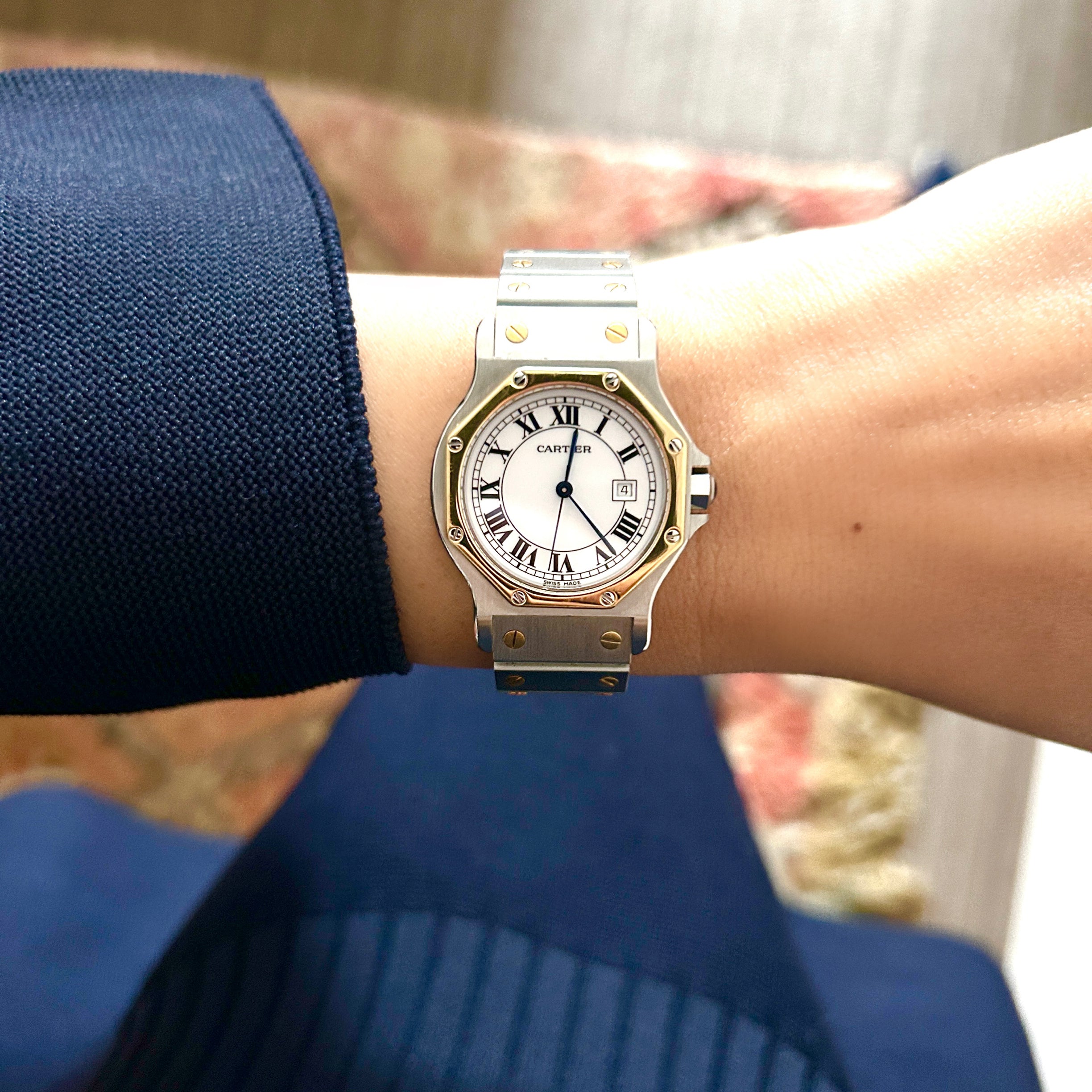 [Cartier] Cartier Santos Octagon LM18KYG x SS