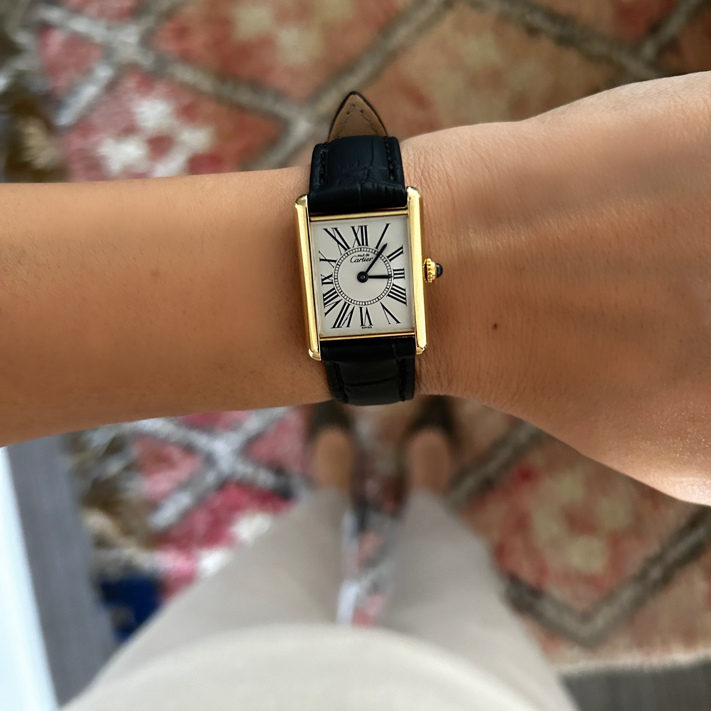 [Cartier] Cartier<br> Mast tank LM Oparan genuine buckle included