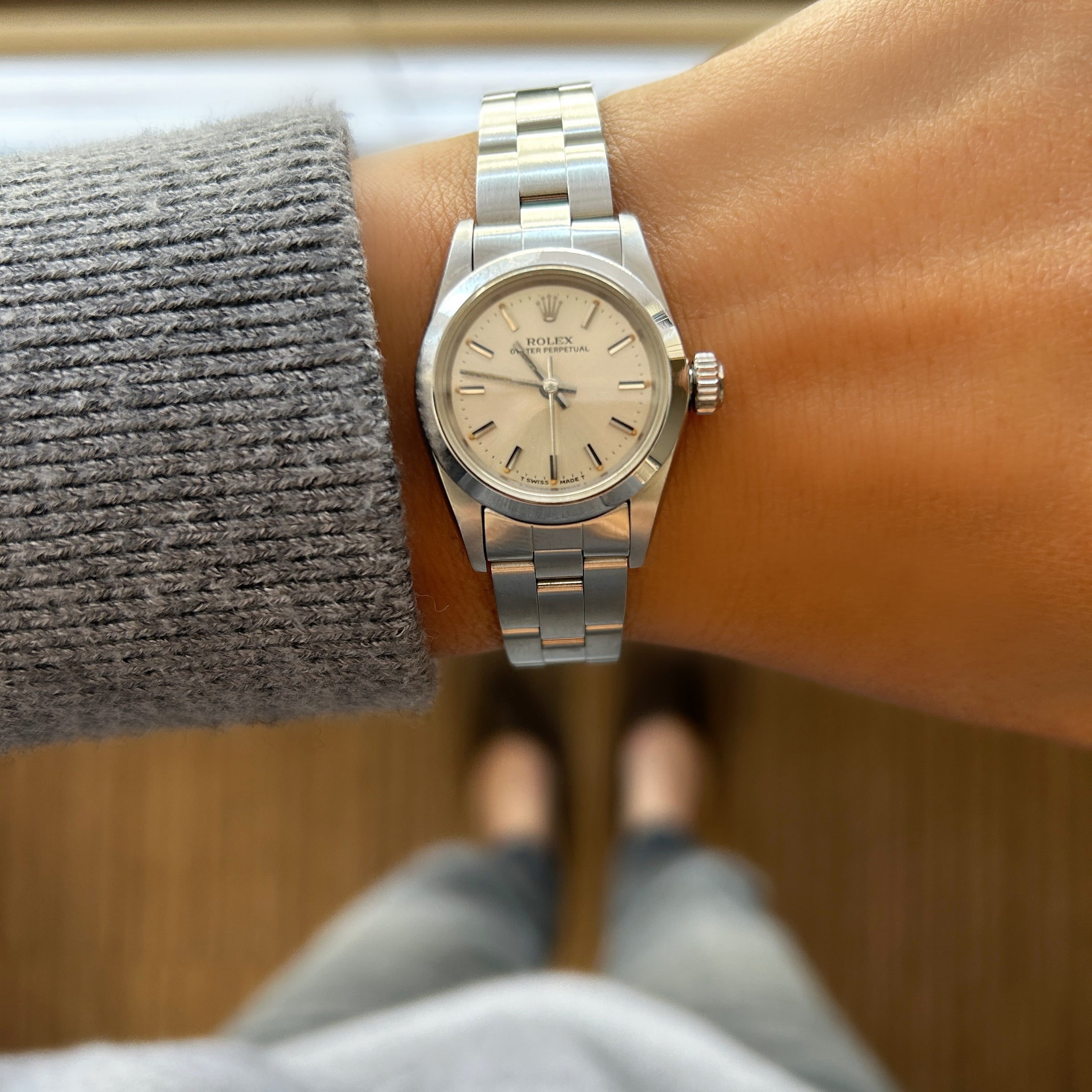 [ROLEX] Rolex Oyster Perpetual Ref.67180Silver