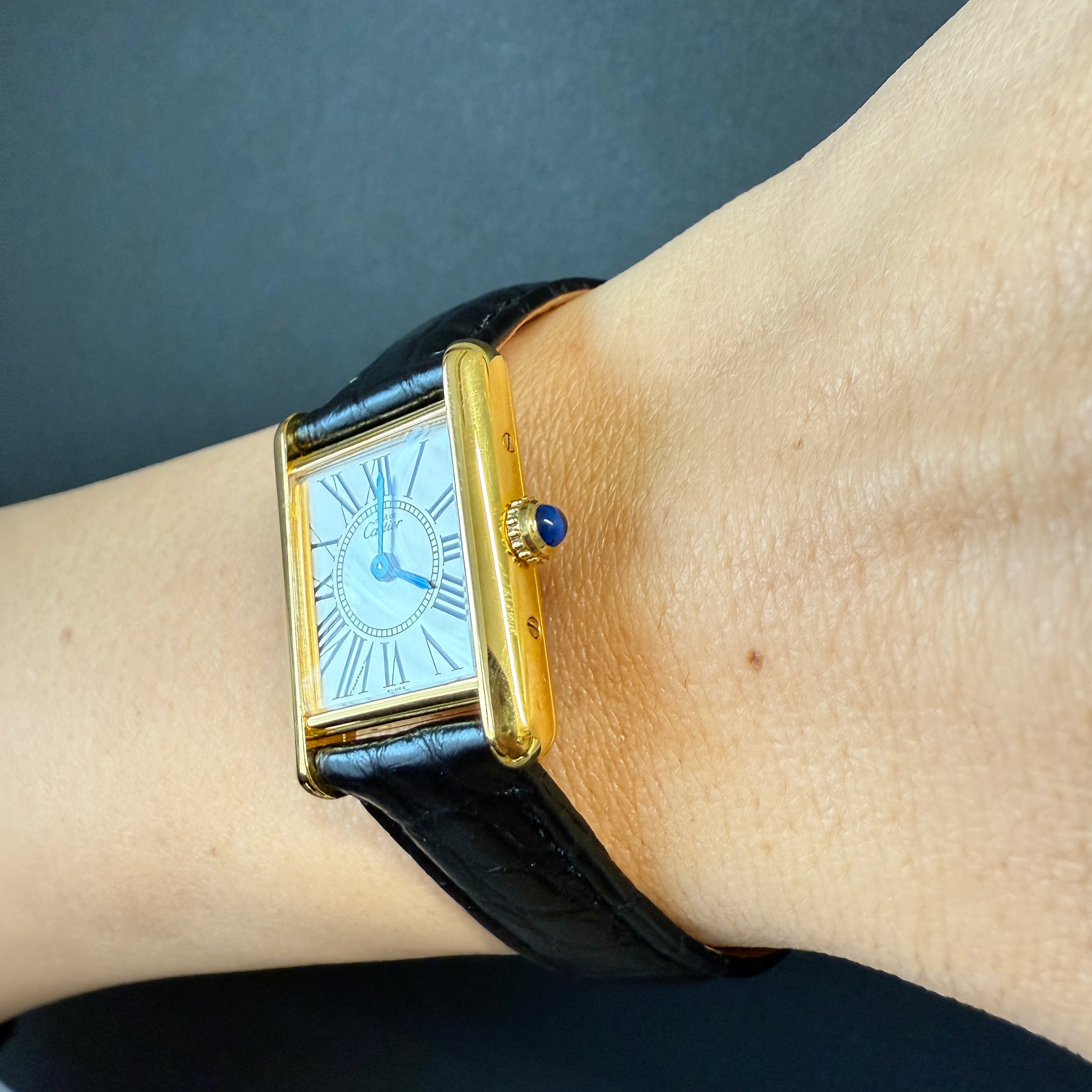 【Cartier】カルティエ マストタンク SMオパラン 純正Dバックル付き