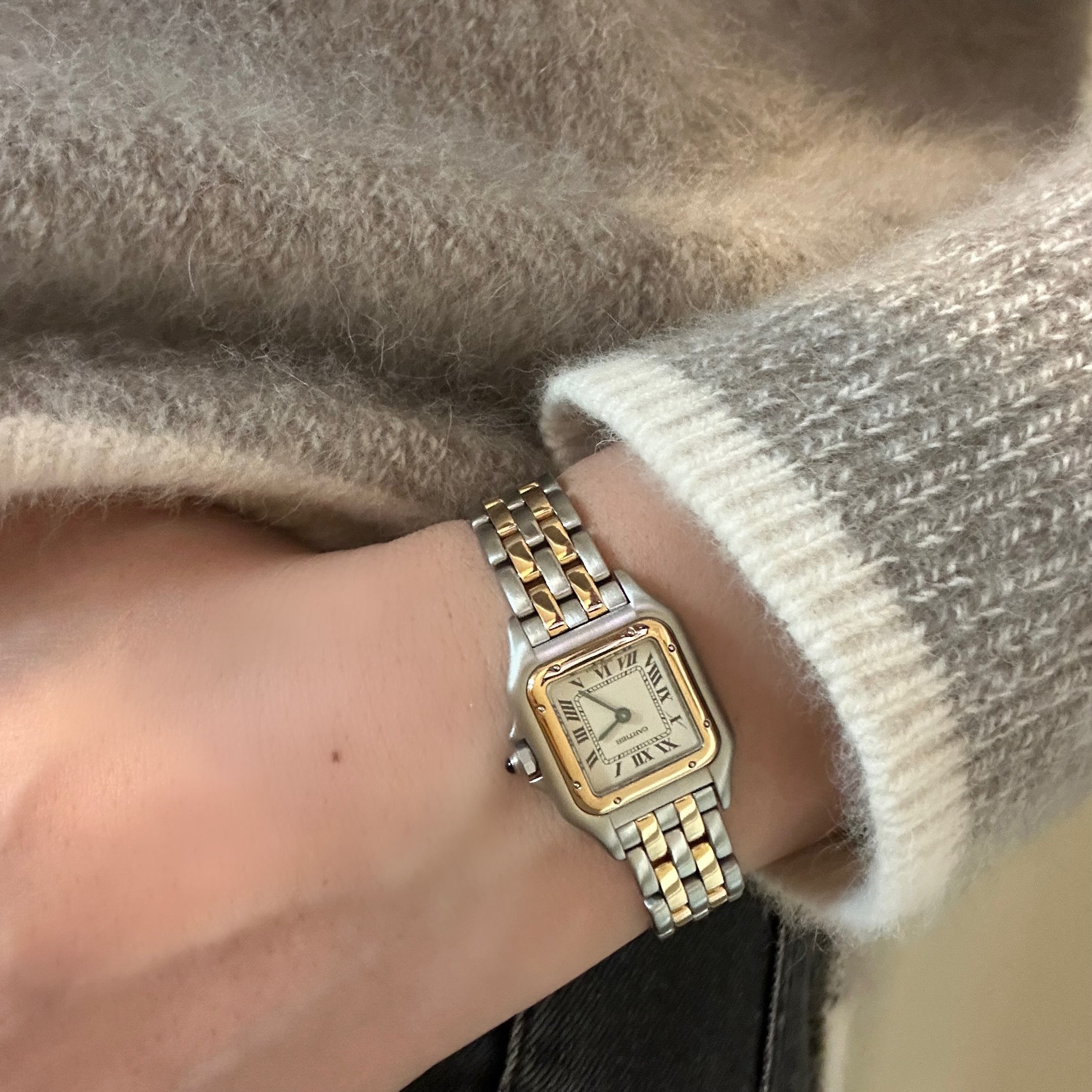 [Cartier] Cartier Panthere SM2 Row 18KYG x SS