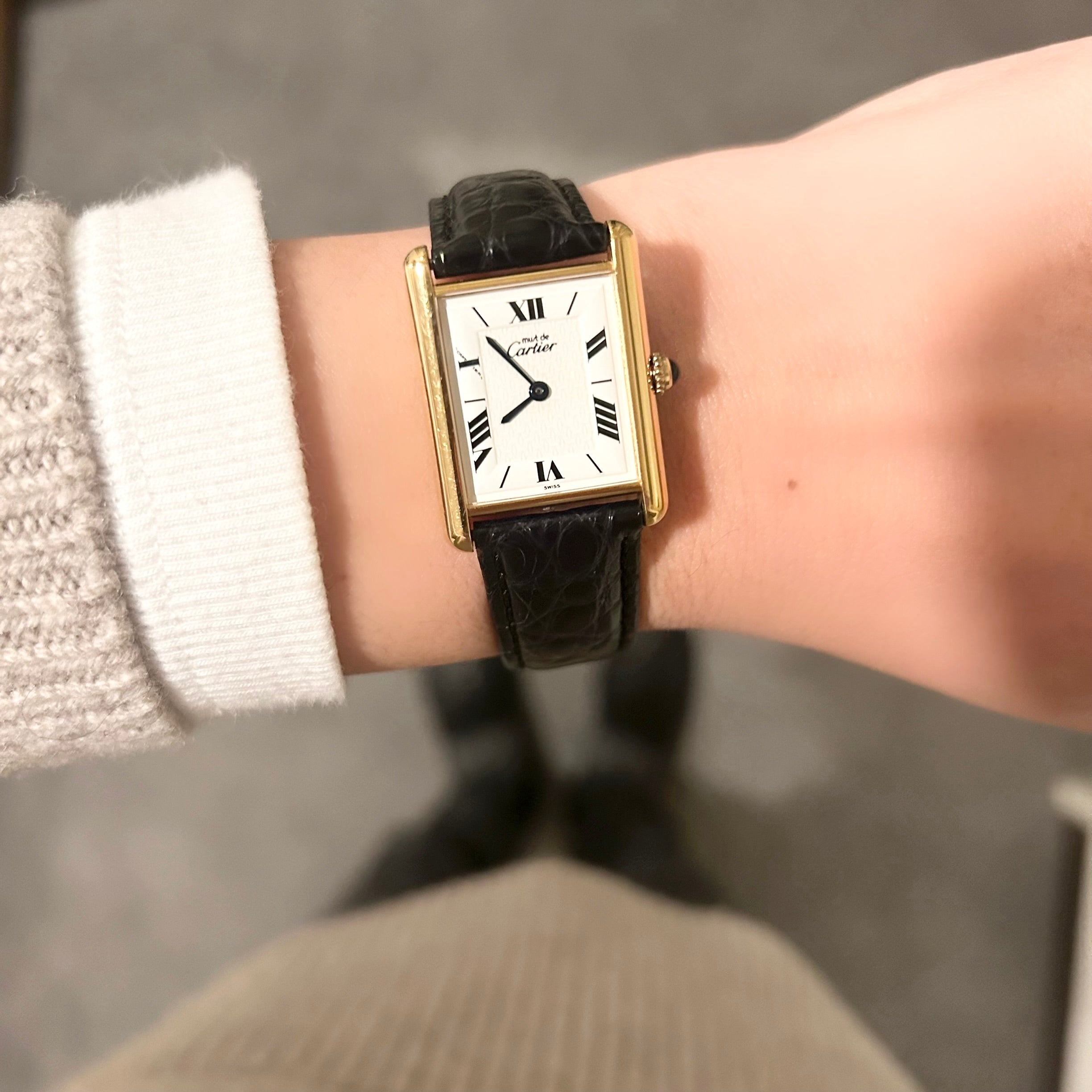 Cartier】マストタンクLM飛びローマ文字盤 純正Dバックル付き – REGALO vintage watch