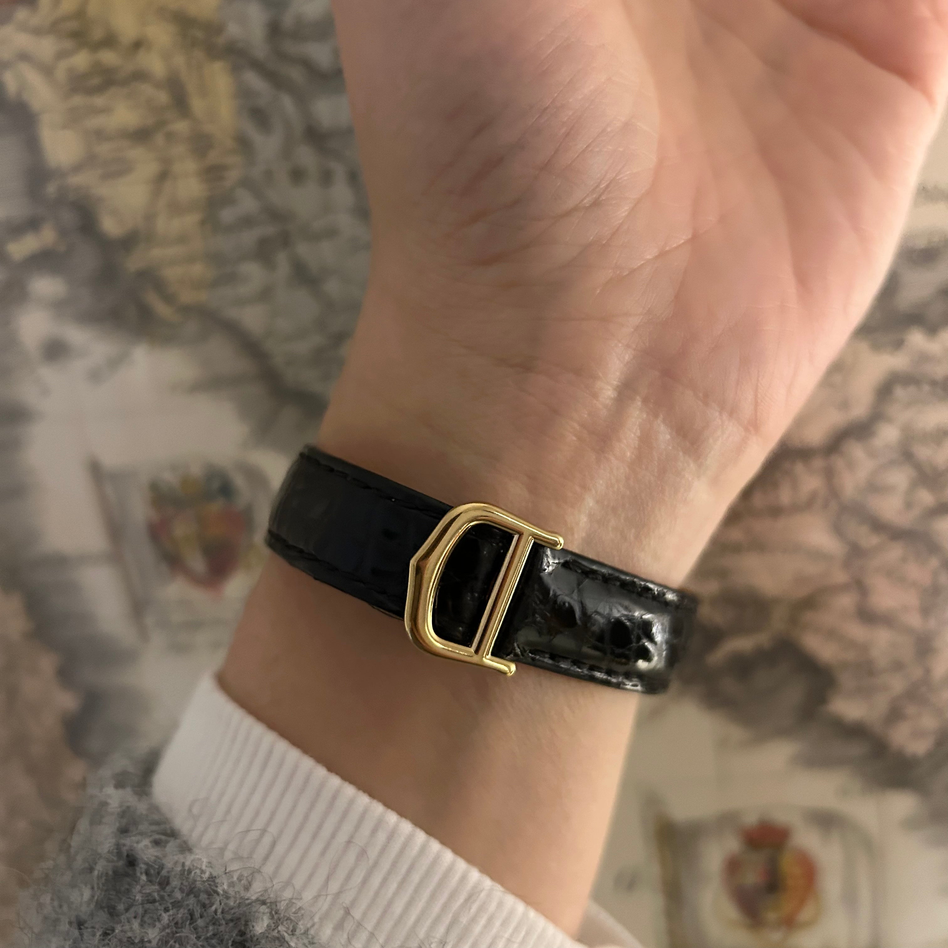 [Cartier] Cartier Must Tank SM Flying Arabic with genuine D buckle