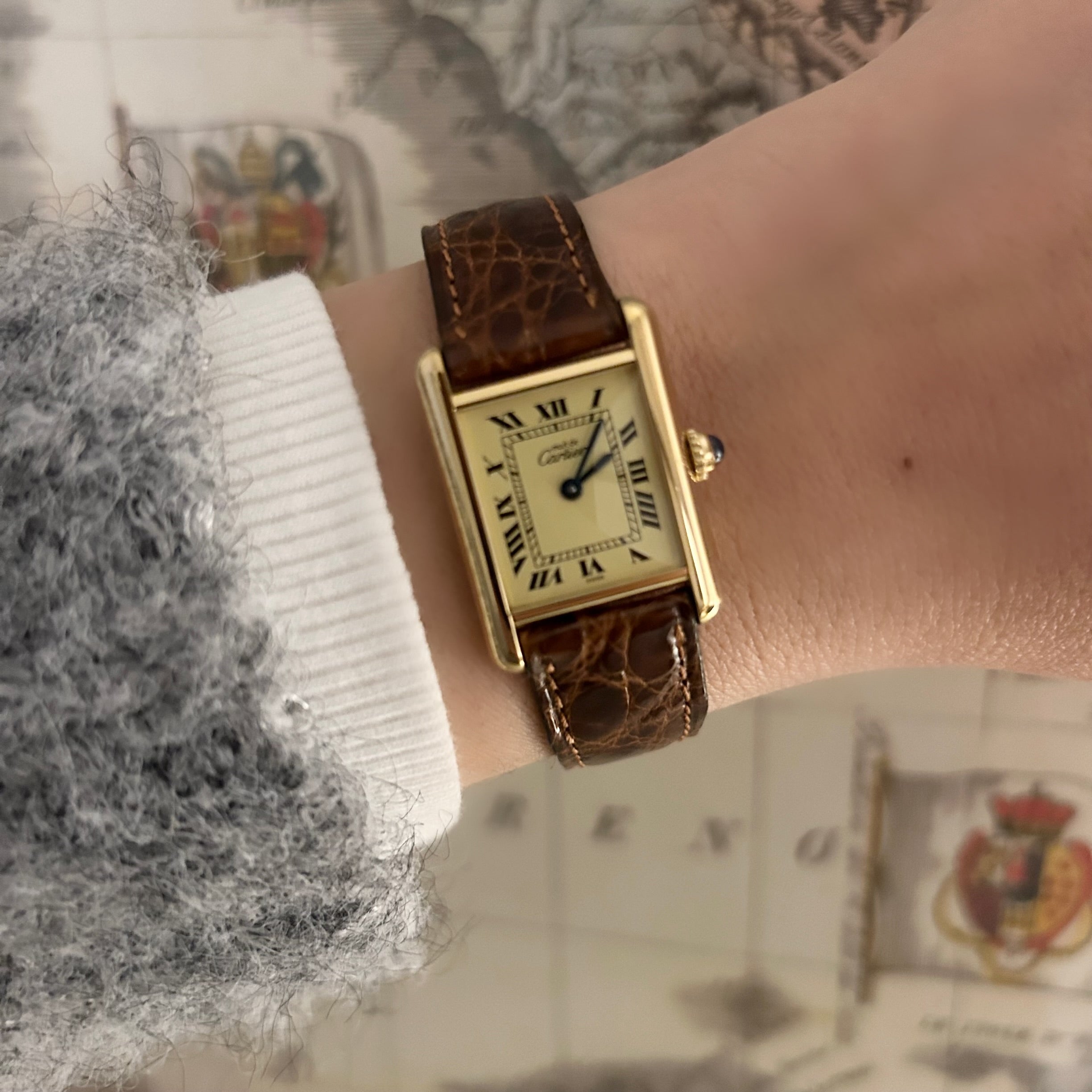 [Cartier] Cartier Must Tank SM Ivory Roma QZ Deadstock