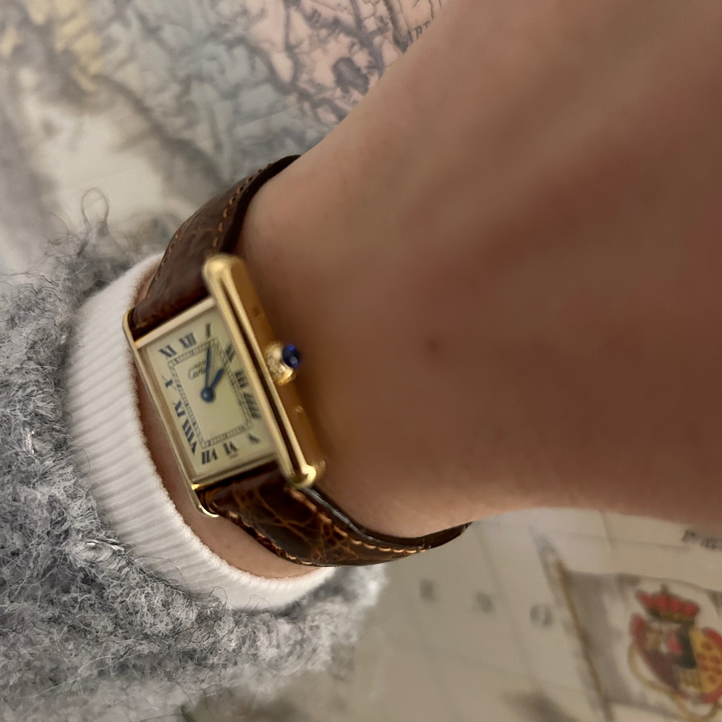 [Cartier] Cartier Must Tank SM Ivory Roma QZ Deadstock