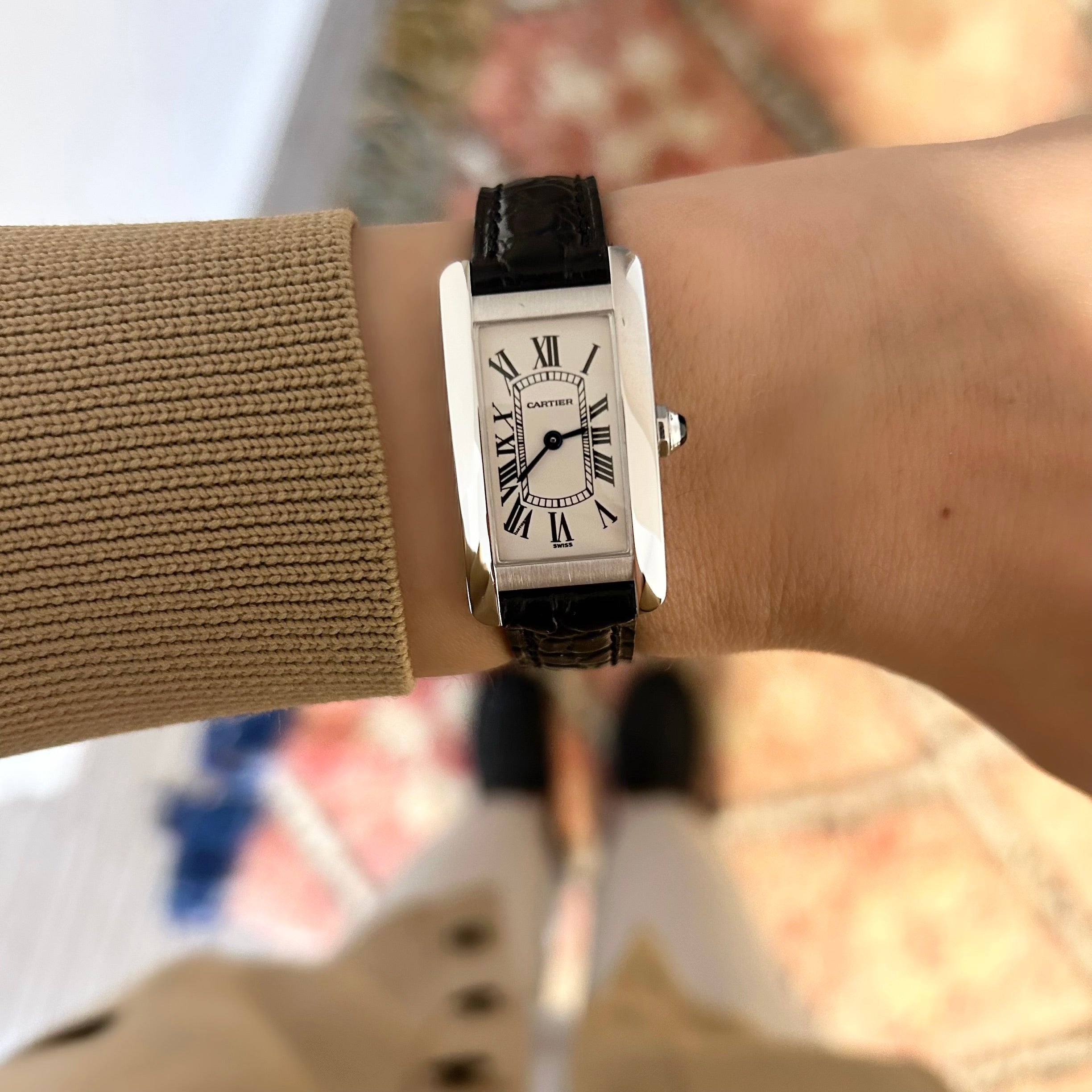 [Cartier] Cartier Tank Americaine SM 18KWG with original box