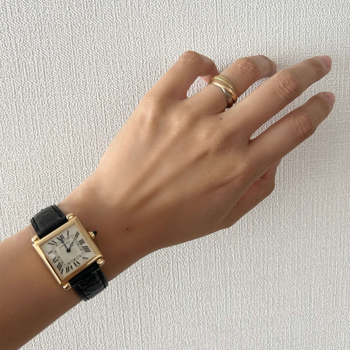 Cartier】カルティエ タンクオビュ 18KYG 純正ボックス付き