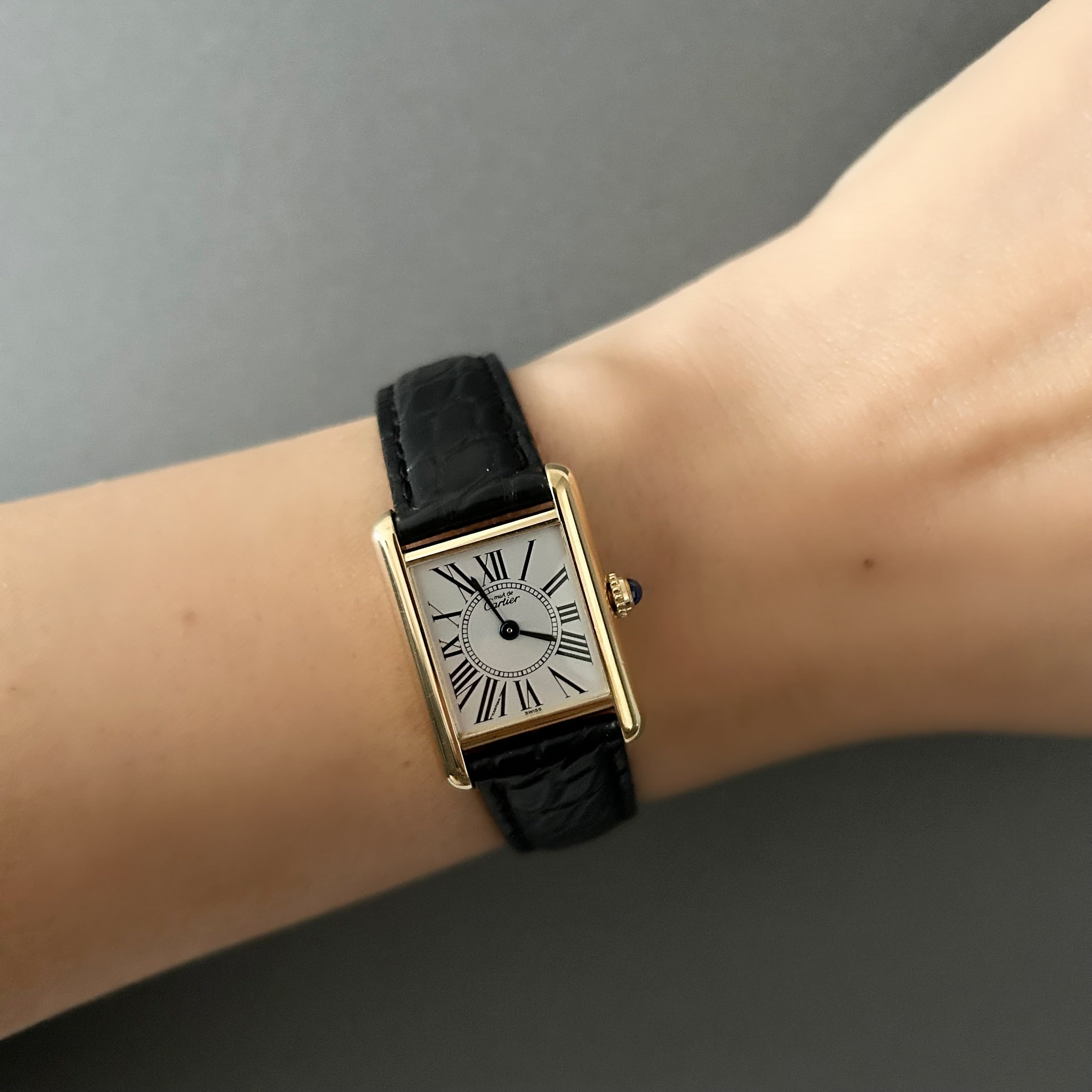 [Cartier] Cartier Must Tank SM Opalan with genuine D-buckle