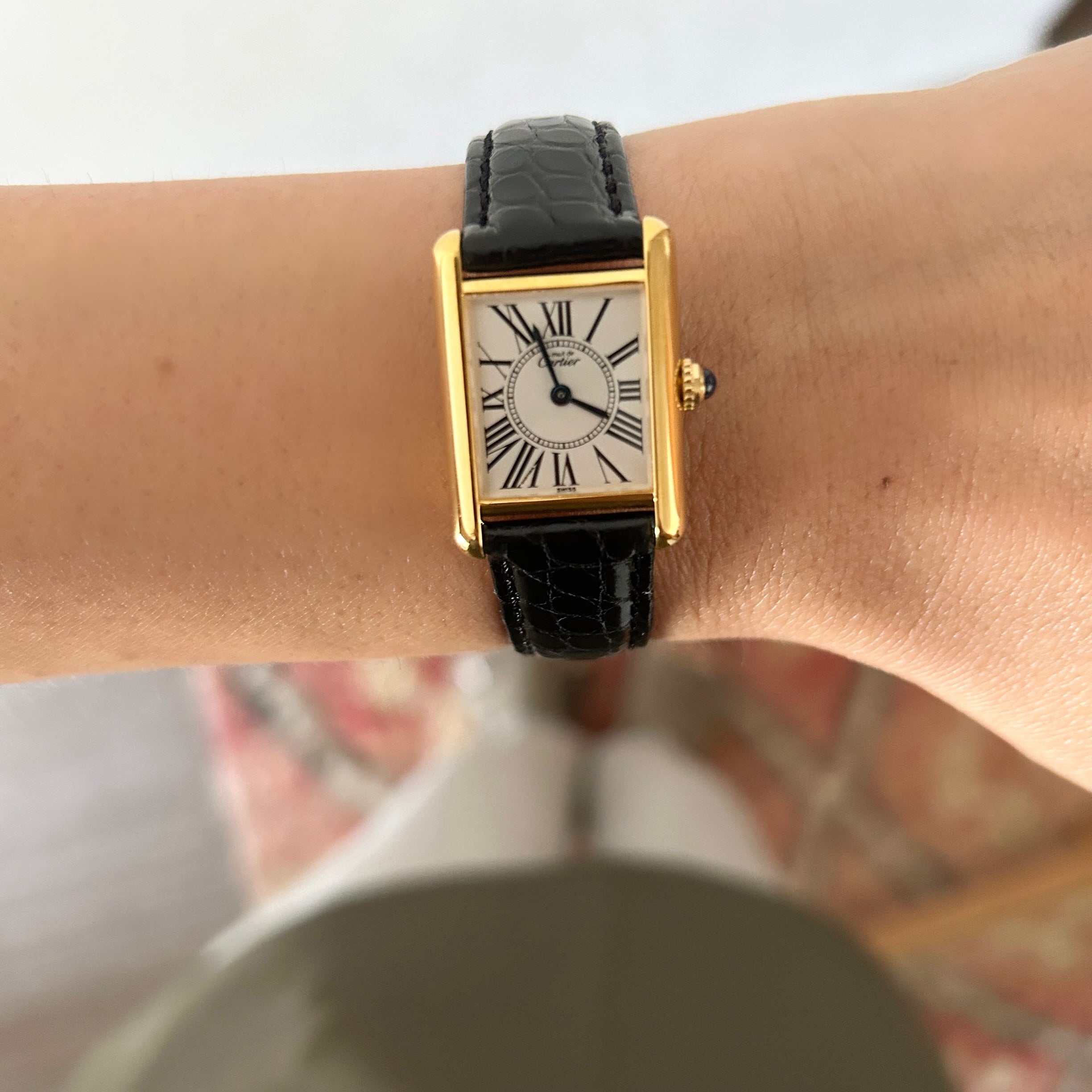 【Cartier】カルティエ<BR>マストタンク SMオパラン 付属品付き