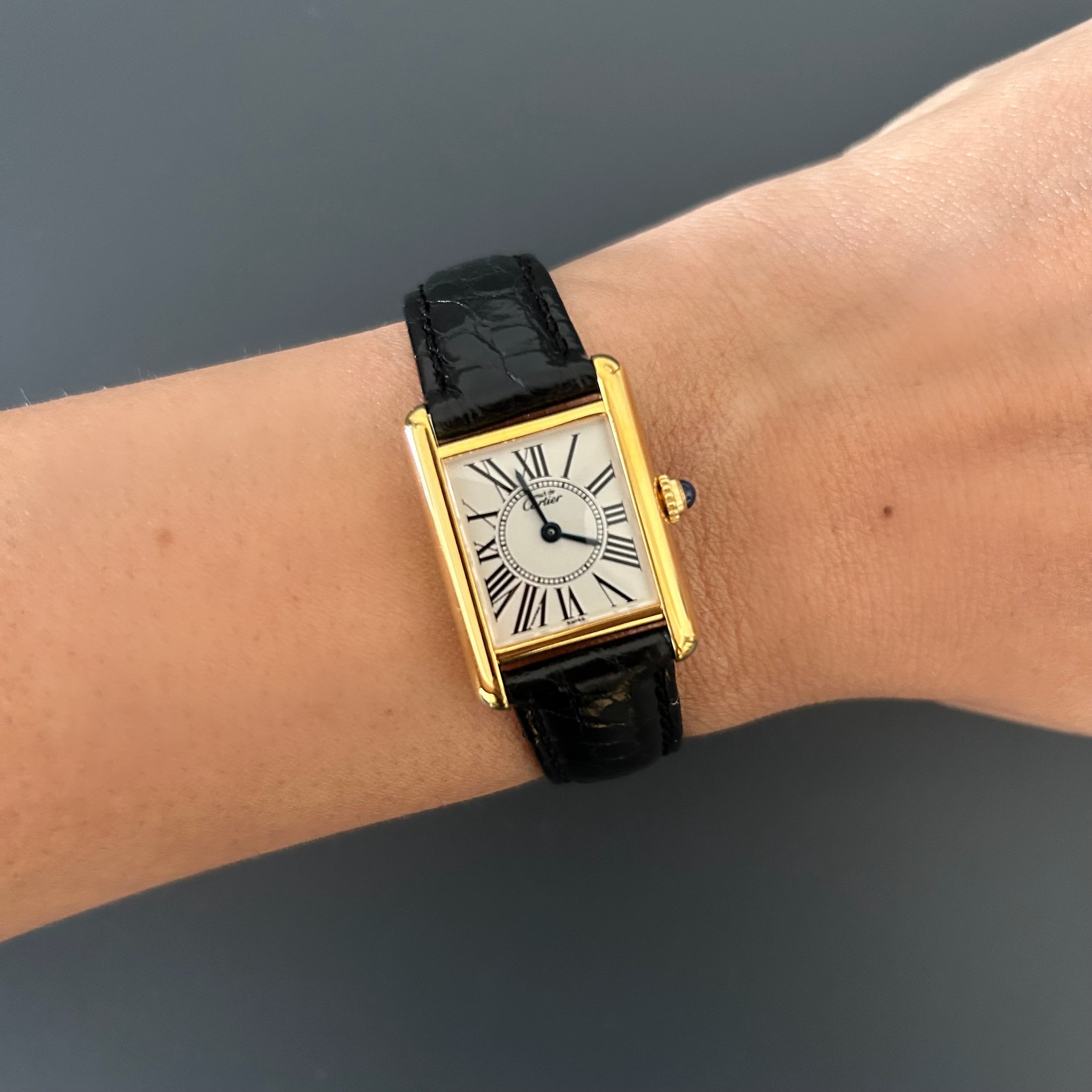 【Cartier】カルティエ<BR>マストタンク SMオパラン 付属品付き