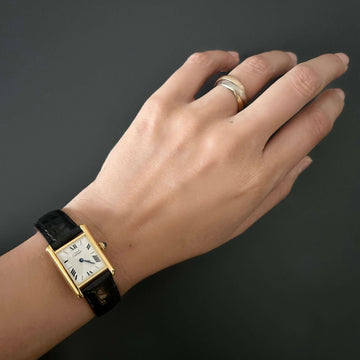 Cartier】カルティエマストタンク SM飛びローマ文字盤 純正Dバックル付き