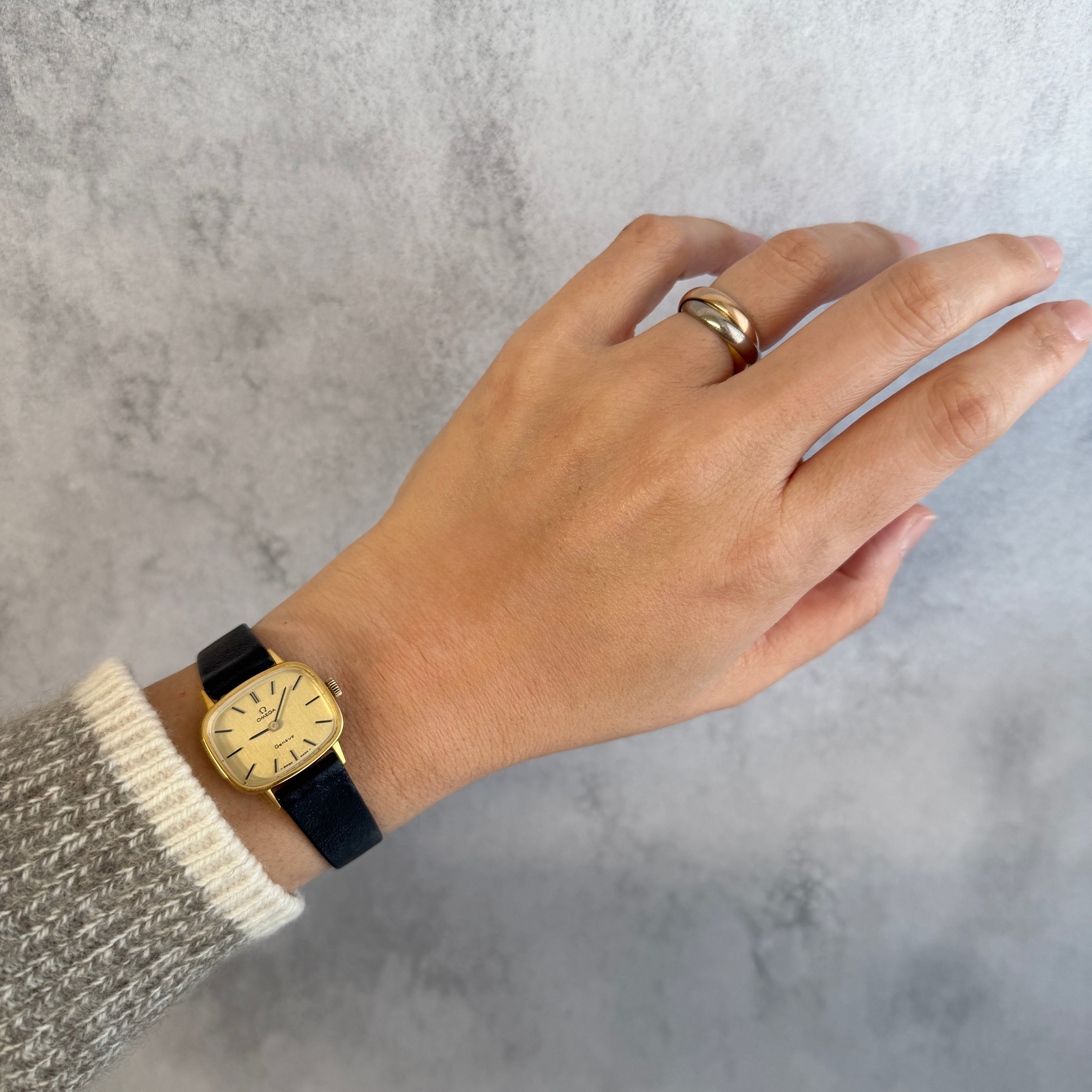 【OMEGA】オメガ デヴィル GP テレビスクリーンケース Gold デッドストック 純正尾錠付き