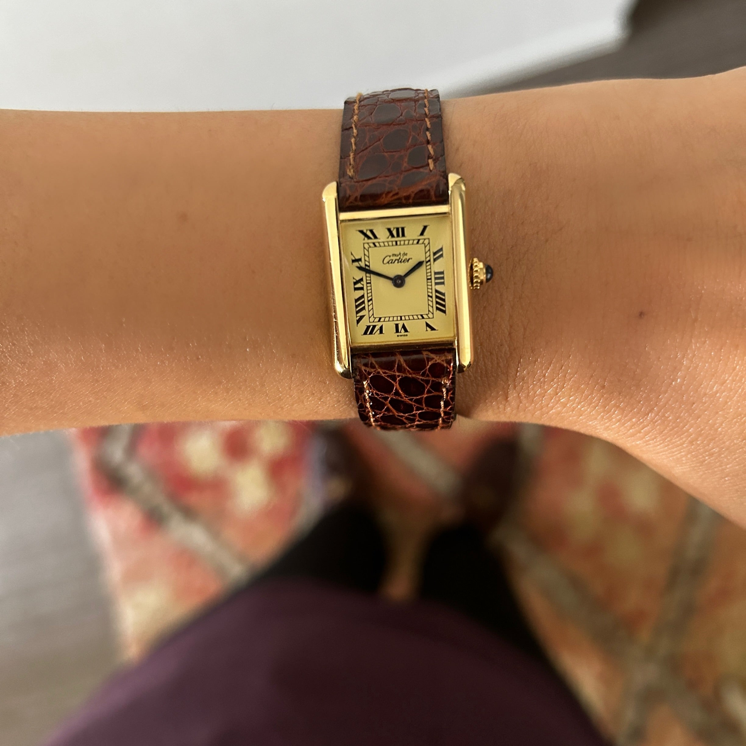 [Cartier] Cartier Must Tank SM Ivory Roma QZ Deadstock