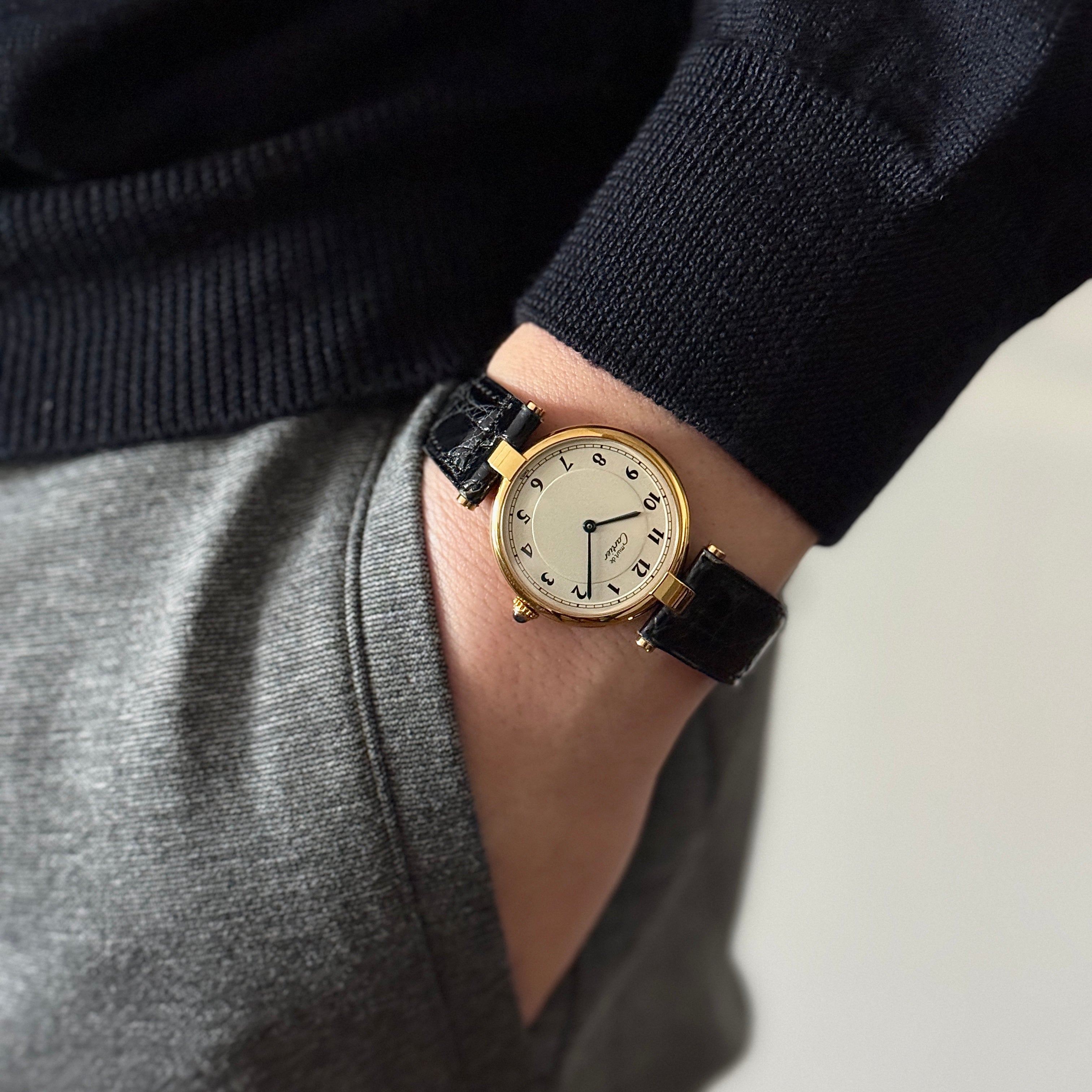 【Cartier】カルティエ マストヴァンドーム LM アラビア デッドストック 純正Dバックル付き