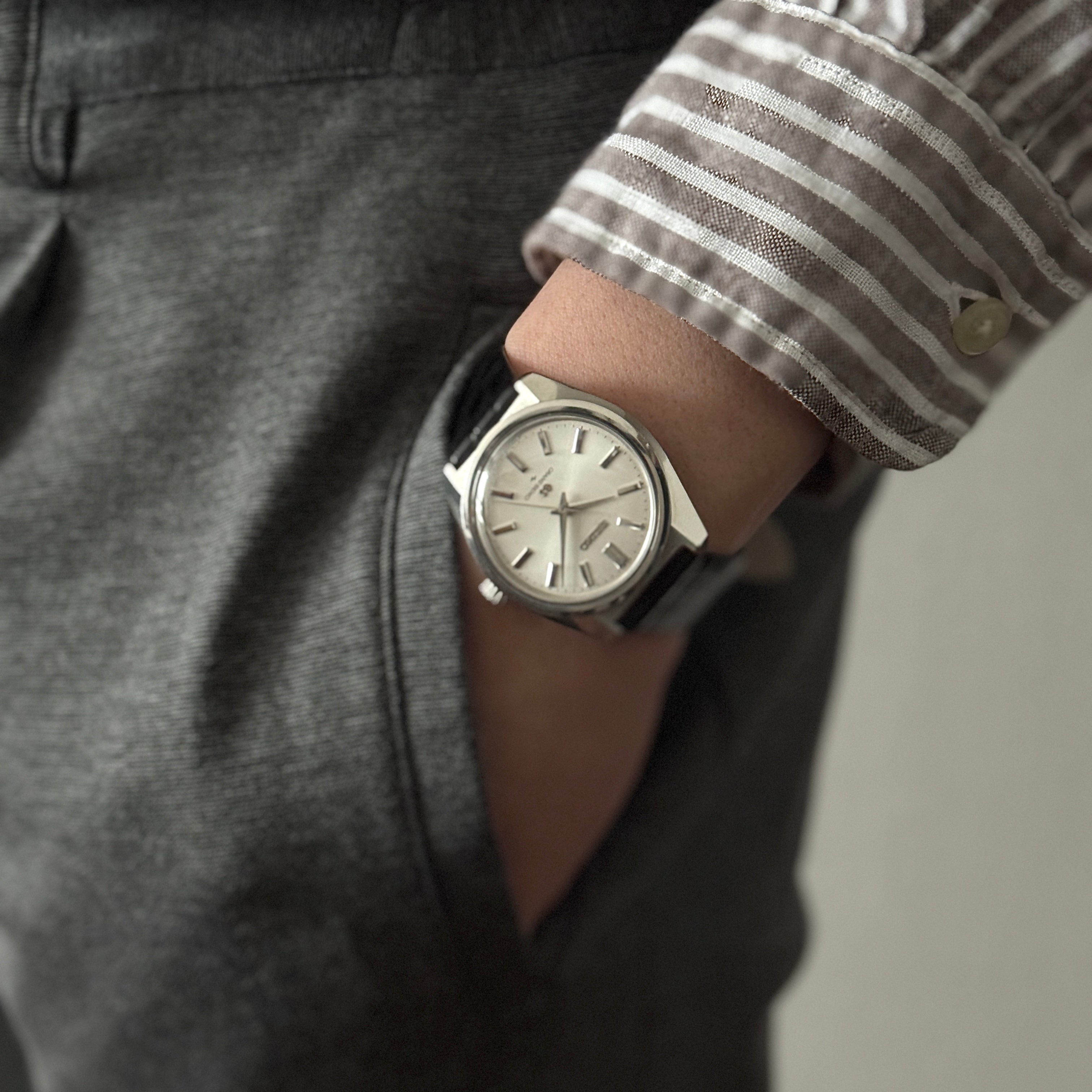 【SEIKO】セイコー グランドセイコー44GS 4420-9000 純正尾錠付き