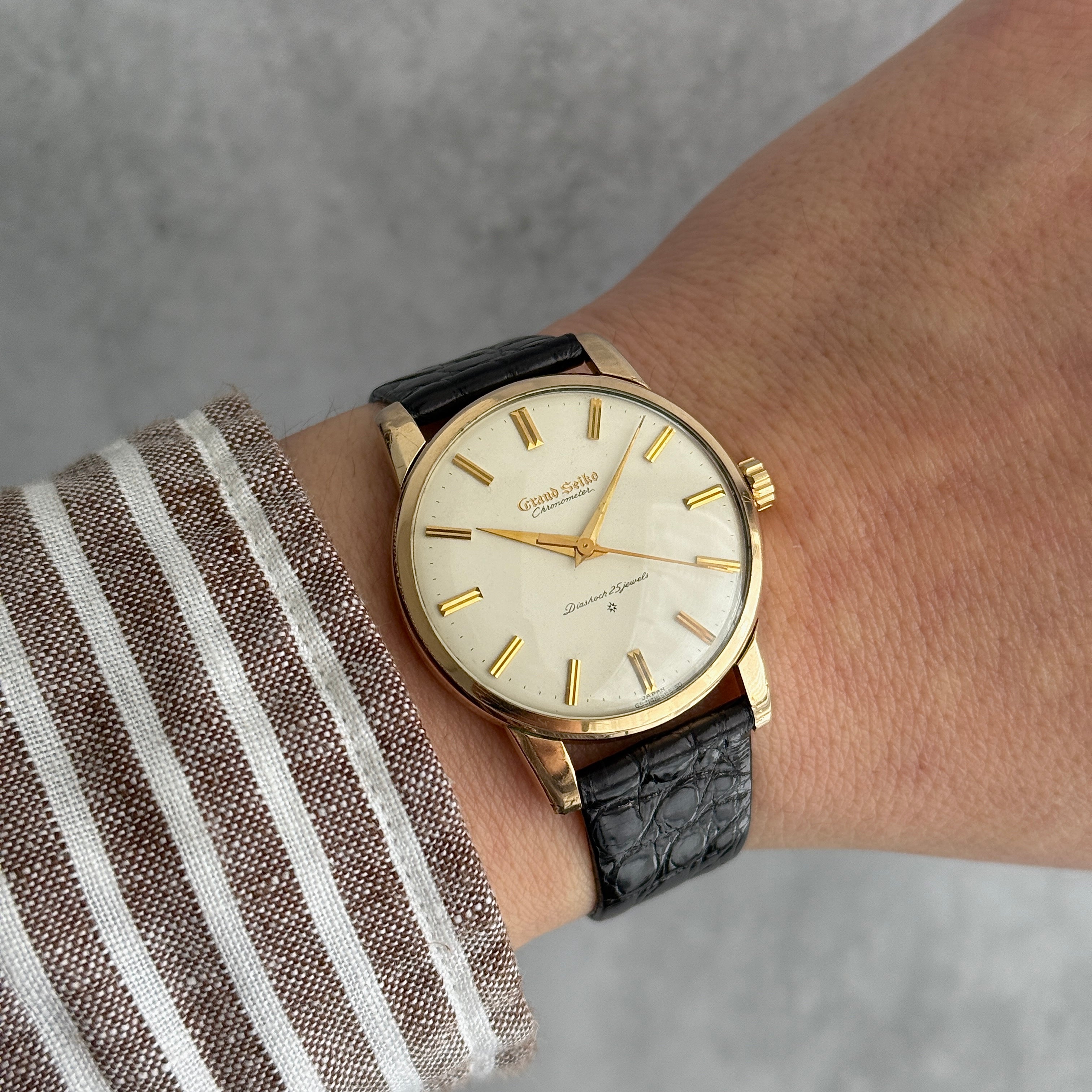 【SEIKO】Grand Seiko 1st, Carved Dial