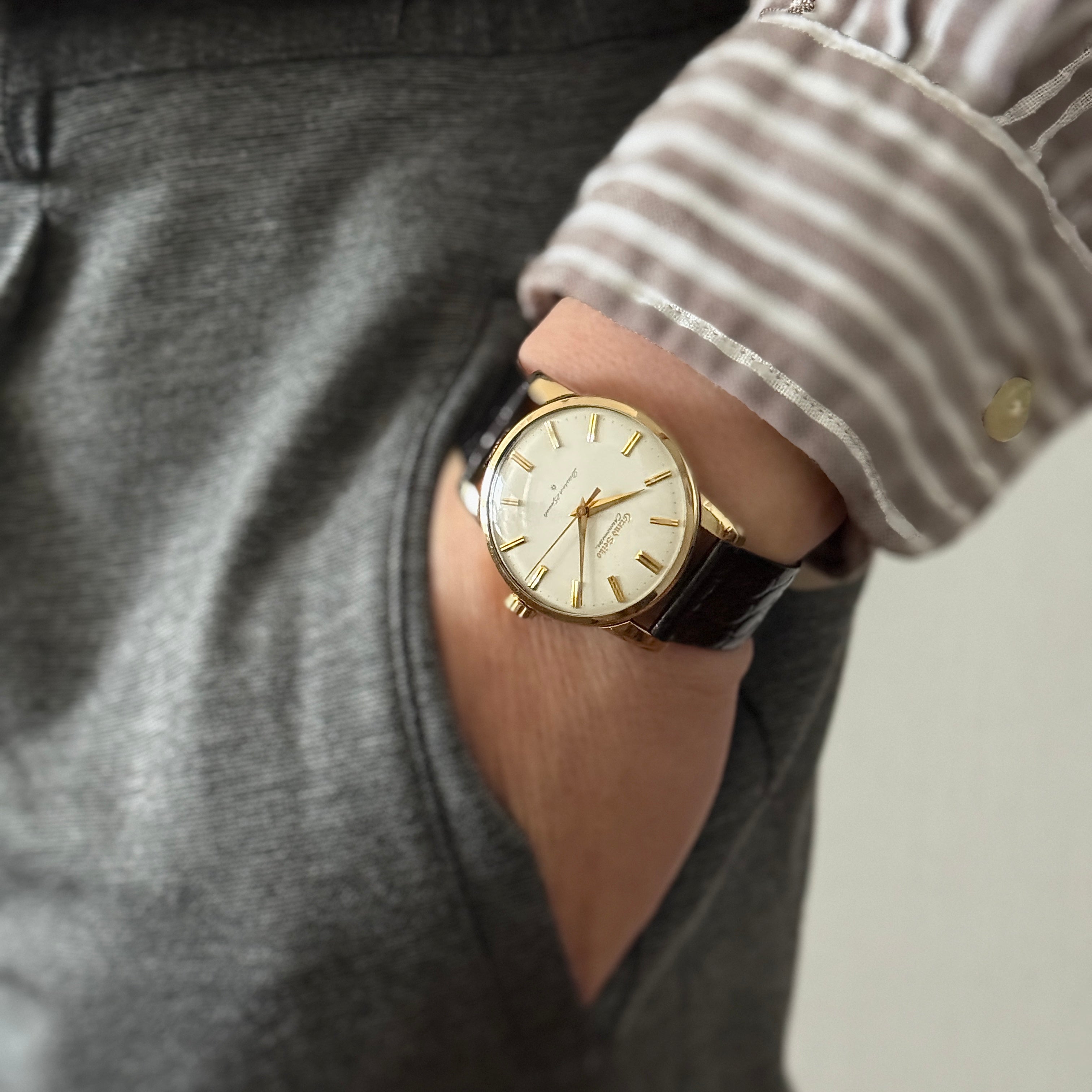 【SEIKO】Grand Seiko 1st, Carved Dial